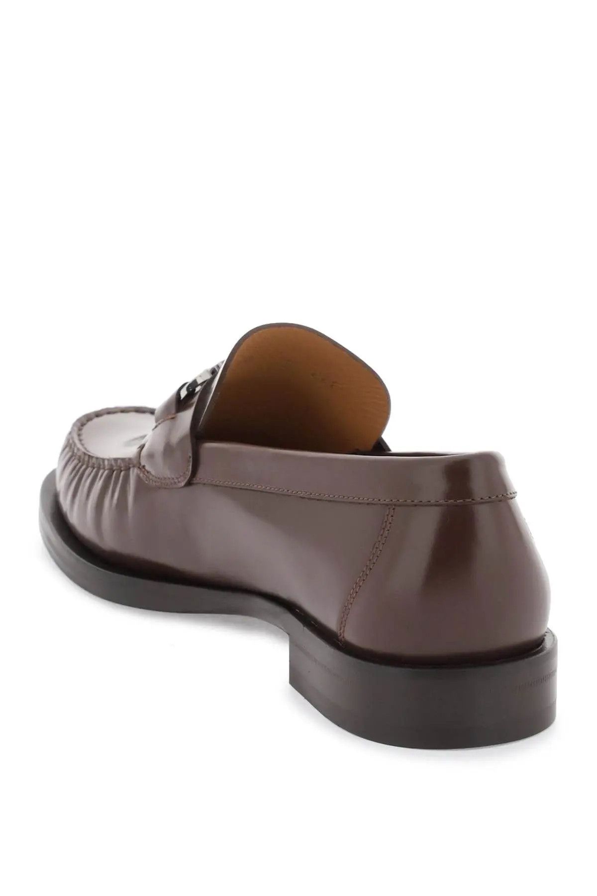 image of Salvatore Ferragamo O1S22I1N0324 Gancini Loafers In Brown, Men's (Size 8)