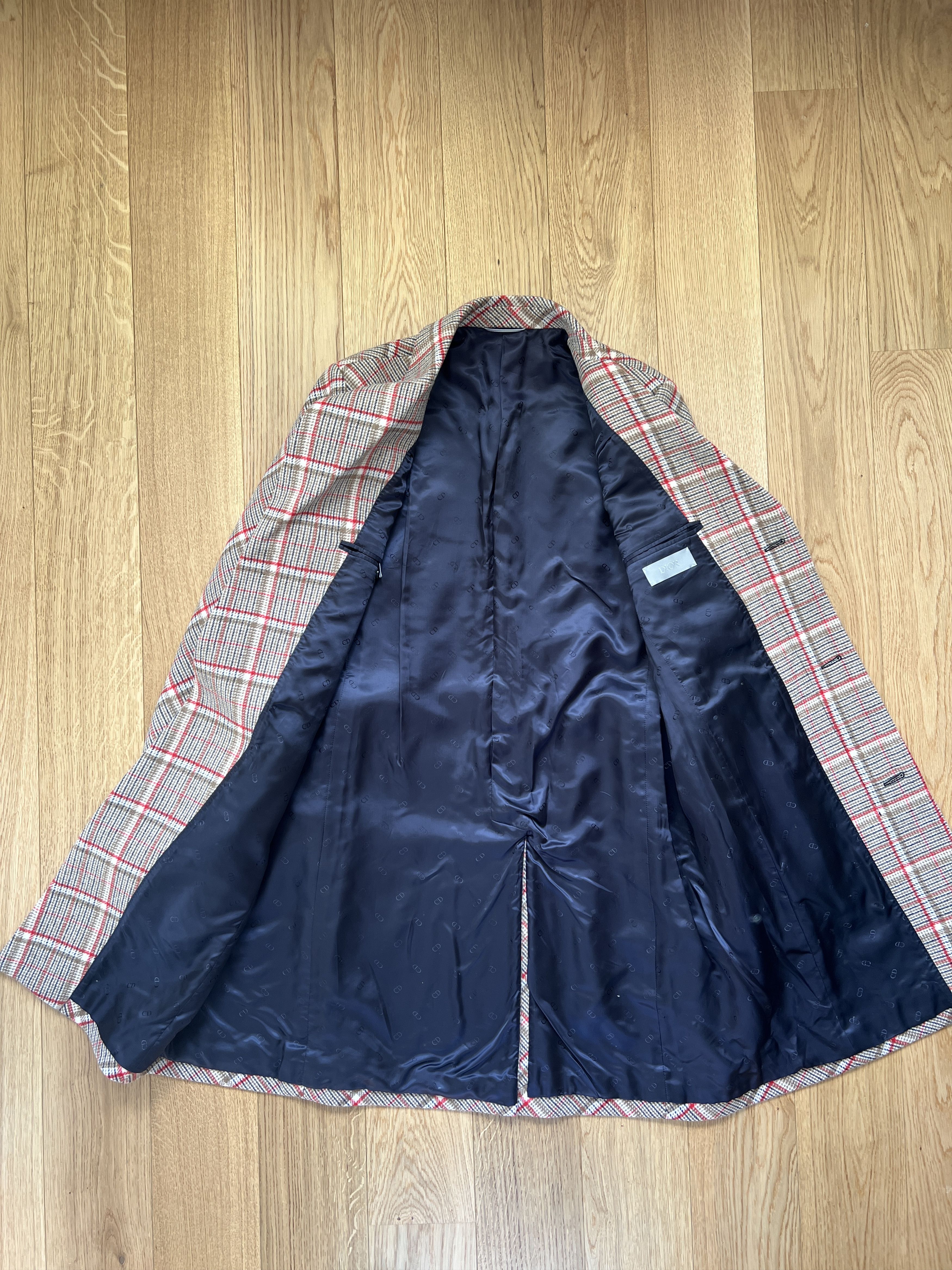 Dior Dior Men's Homme Tailored Check Checkered print wool coat. Size US M / EU 48-50 / 2 - 8 Thumbnail
