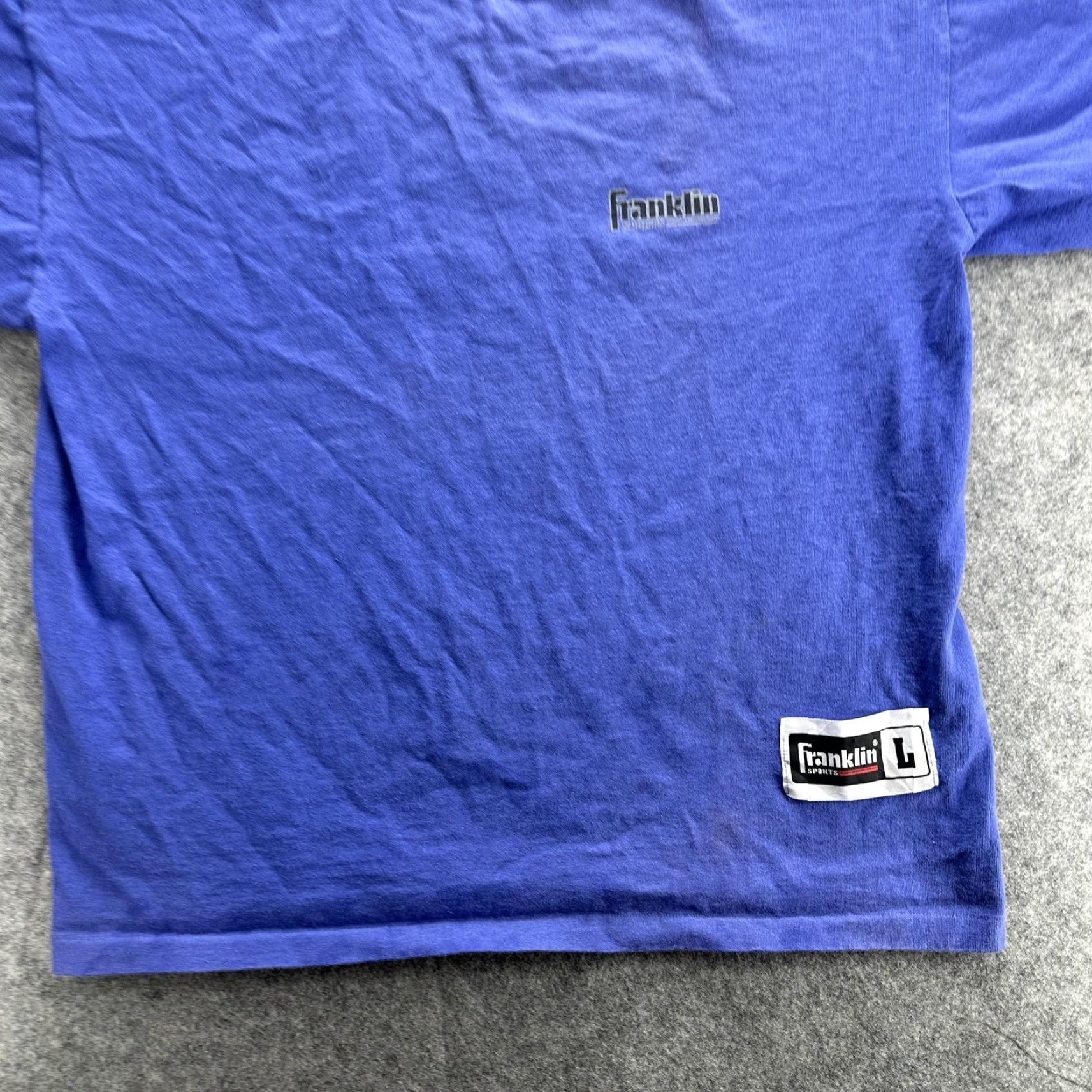 Vintage VINTAGE Franklin T-Shirt Mens Large Blue 90s Sports Athletic Made in USA Size US L / EU 52-54 / 3 - 3 Thumbnail