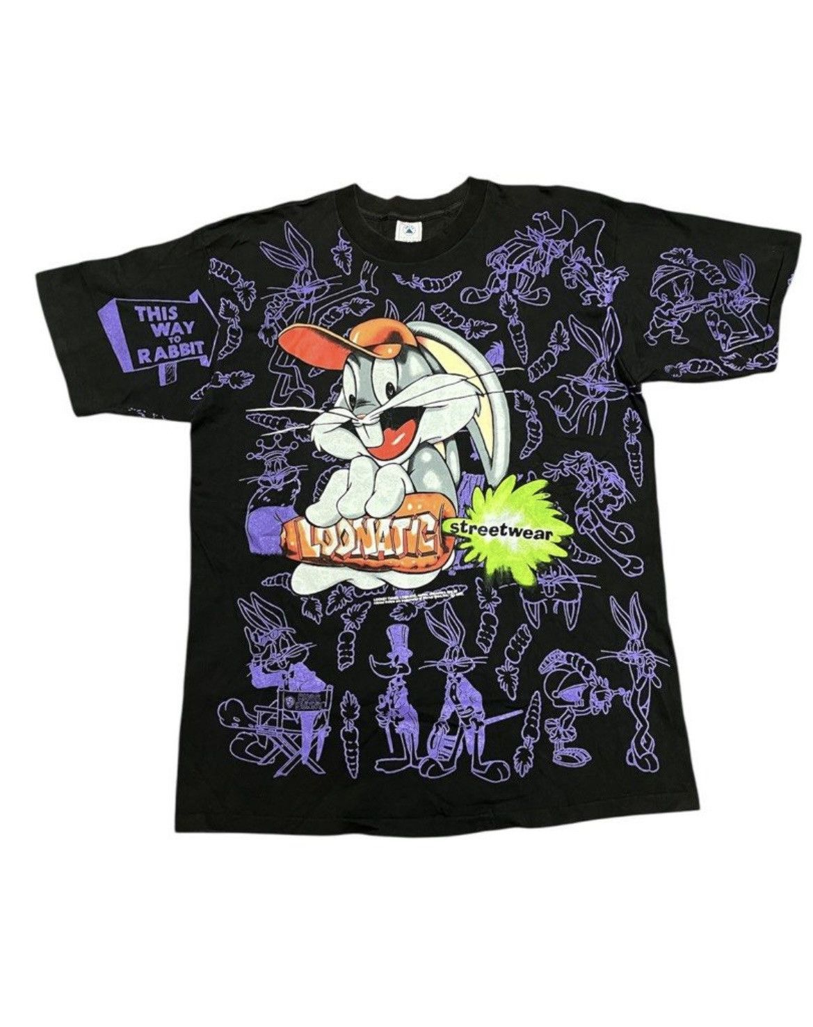 Vintage VINTAGE LOONEY TUNES 90s x OVER PRINT x RARE Size US XL / EU 56 / 4 - 1 Thumbnail