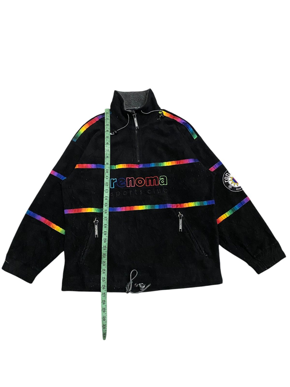 Japanese Brand × Renoma × Vintage Vintage Renoma Rainbow Sport Club Fleece Half Zipper Jacket Size US S / EU 44-46 / 1 - 9 Thumbnail