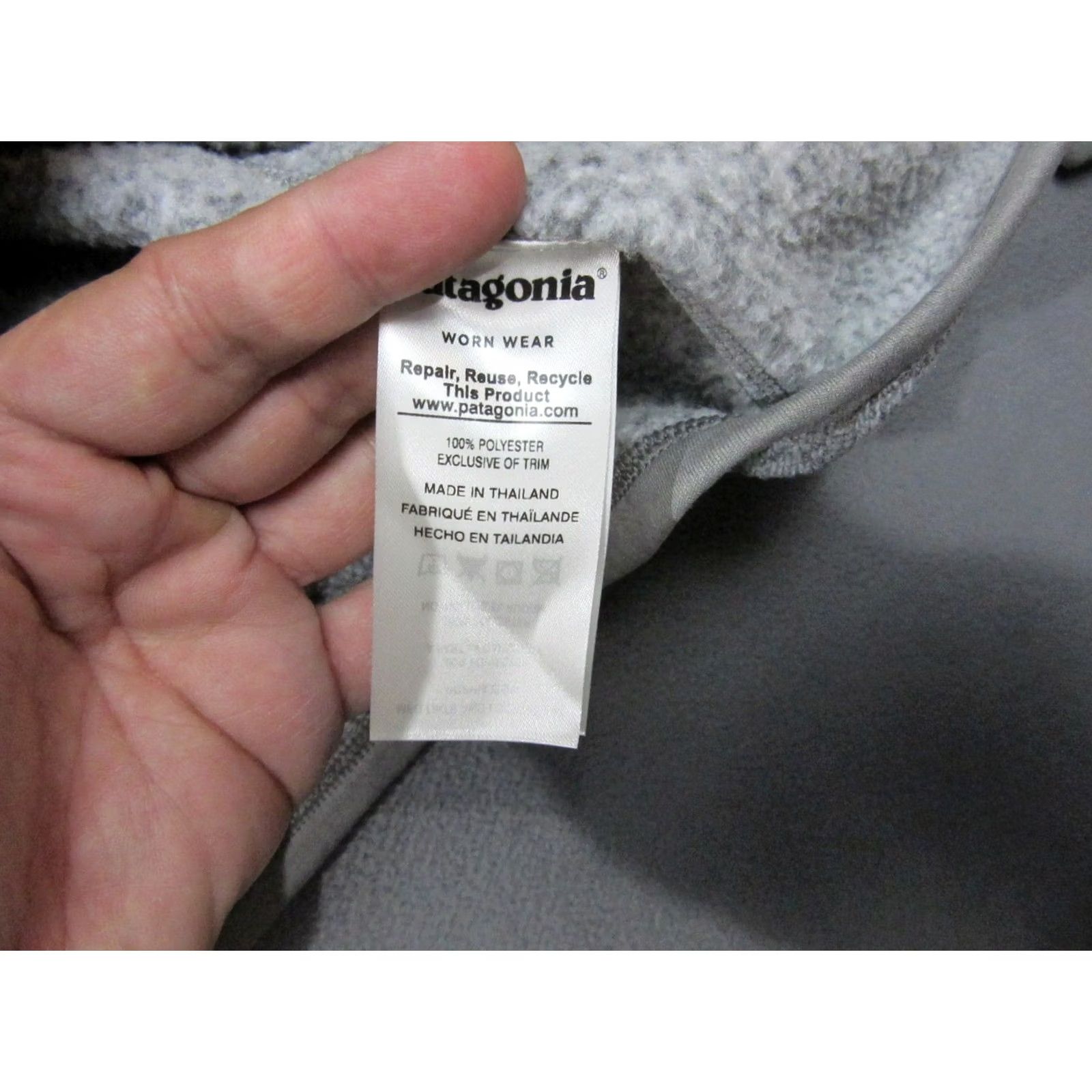 Patagonia Patagonia Jacket Womens Medium Gray Better Sweater Knit Fleece Outdoor 1/4 Zip Hiking Sleeve Zip Pocket Mens/Womens Size M / US 6-8 / IT 42-44 - 5 Thumbnail