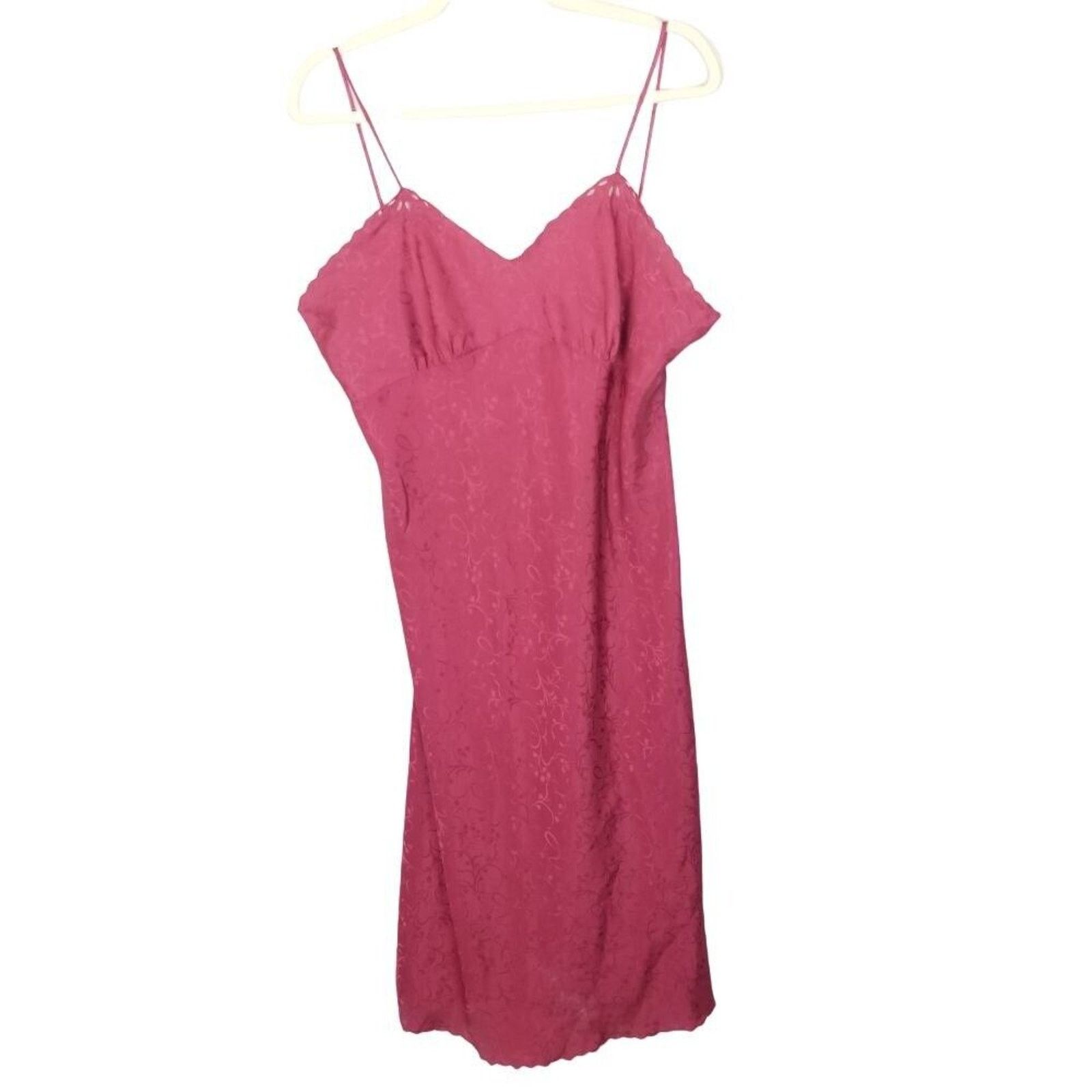 Saks Fifth Avenue Vintage Eve Stillman Womens Floral Lace Trim Nightgown M Size ONE SIZE - 1 Thumbnail