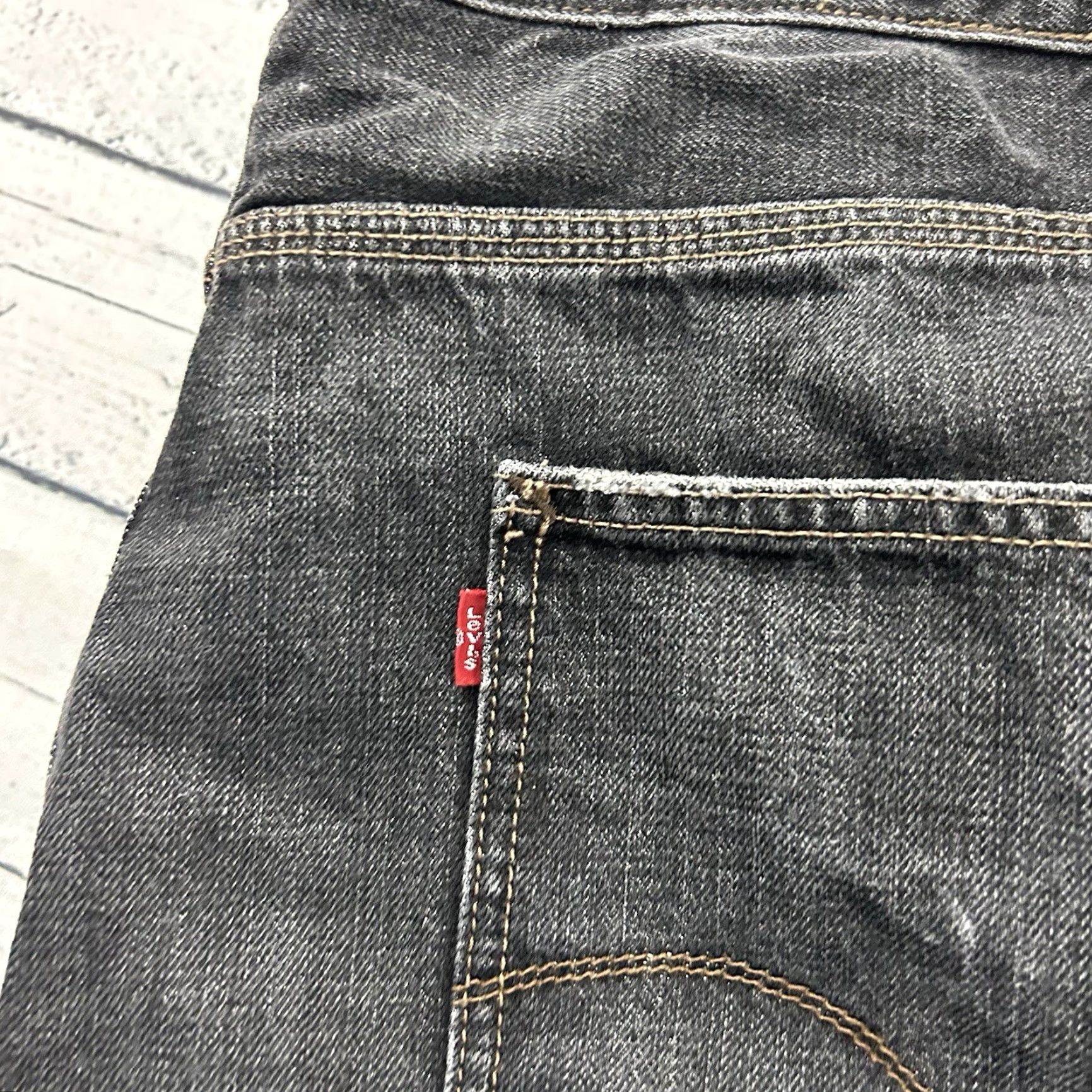 Levi's VTG Levi's Carpenter Jeans Black Wash Denim Men's 42x38 Straight 42 38 Mens Size US 42 / EU 58 - 3 Thumbnail