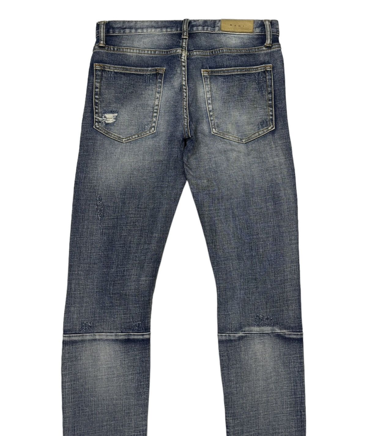 MNML AMIRI Style Biker Pants MNML Distressed Denim Jeans Size US 32 / EU 48 - 6 Thumbnail
