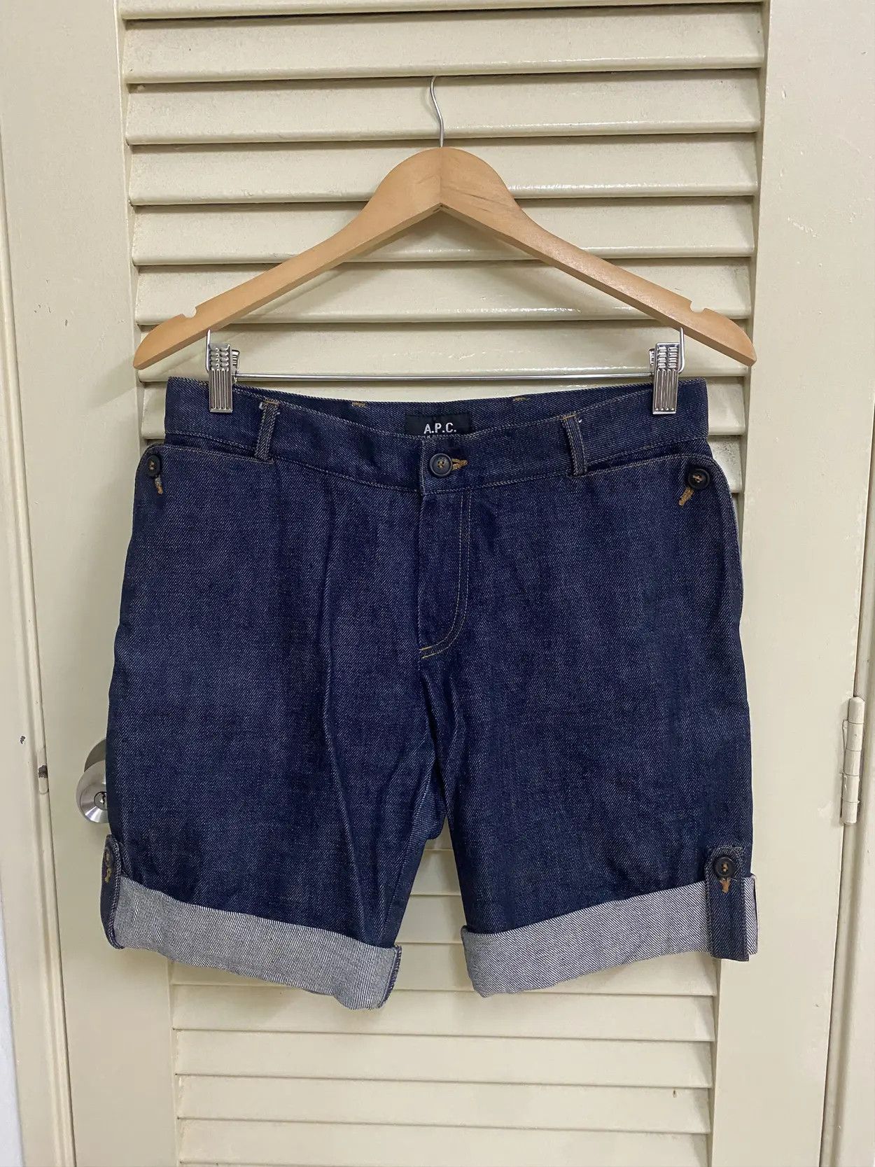 A.P.C. SS17 APC Selvedge Redline Short Rolled Up Denim Size US 30 / EU 46 - 2 Thumbnail