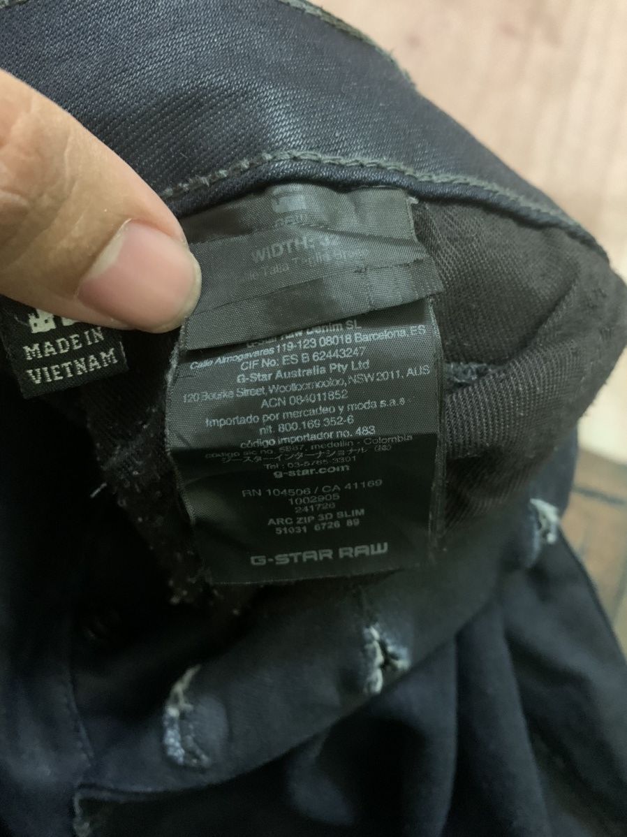 14th Addiction × G-Star × Le Grande Bleu (L.G.B.) SICK TWISTED G STAR RAW WAXED Size US 35 - 5 Thumbnail