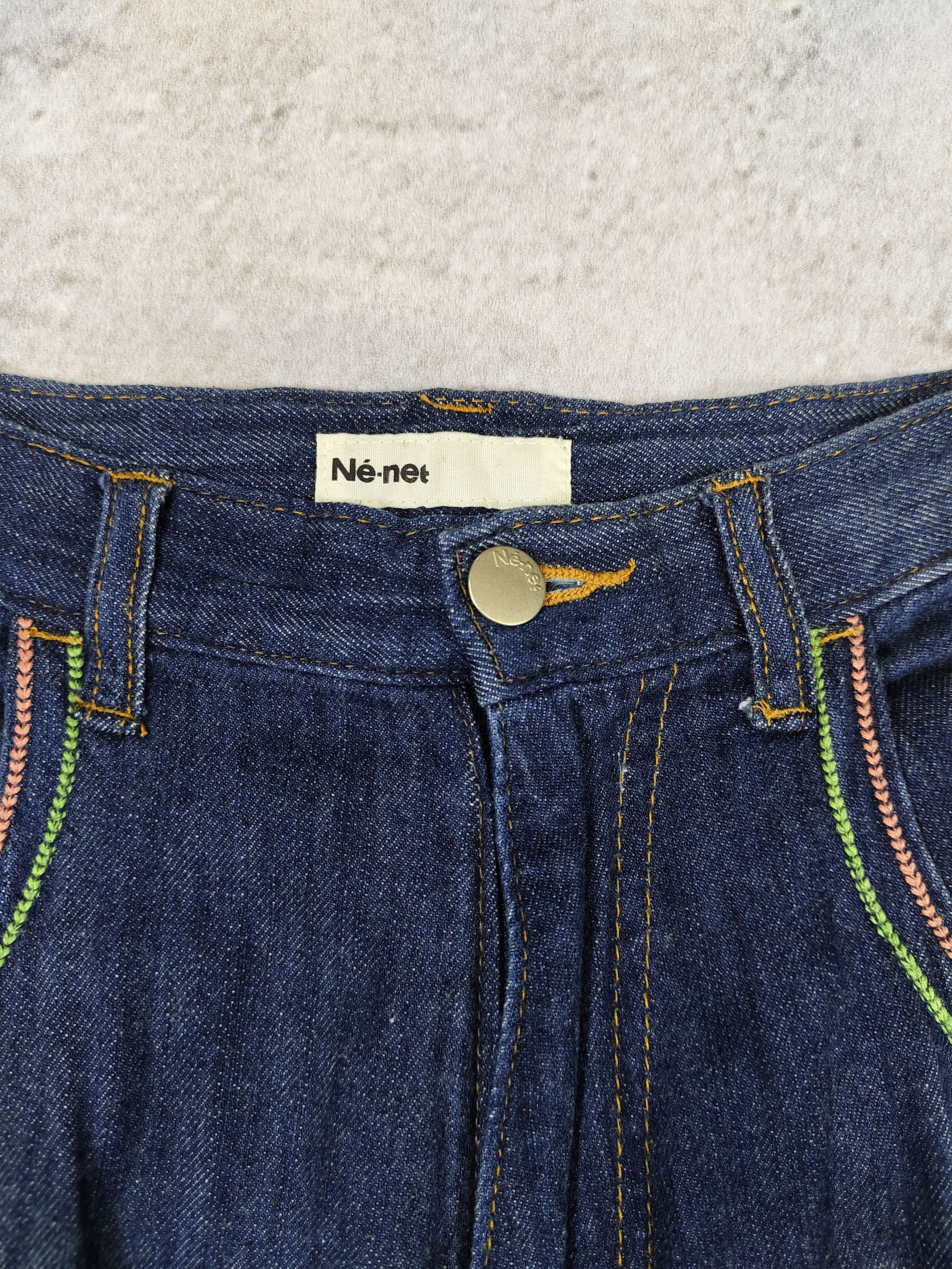 Ne-Net 00s Ne-net- Elephant Pacth Drop Crotch Balloon Denim Shorts Size 30" / US 8 / IT 44 - 9 Thumbnail