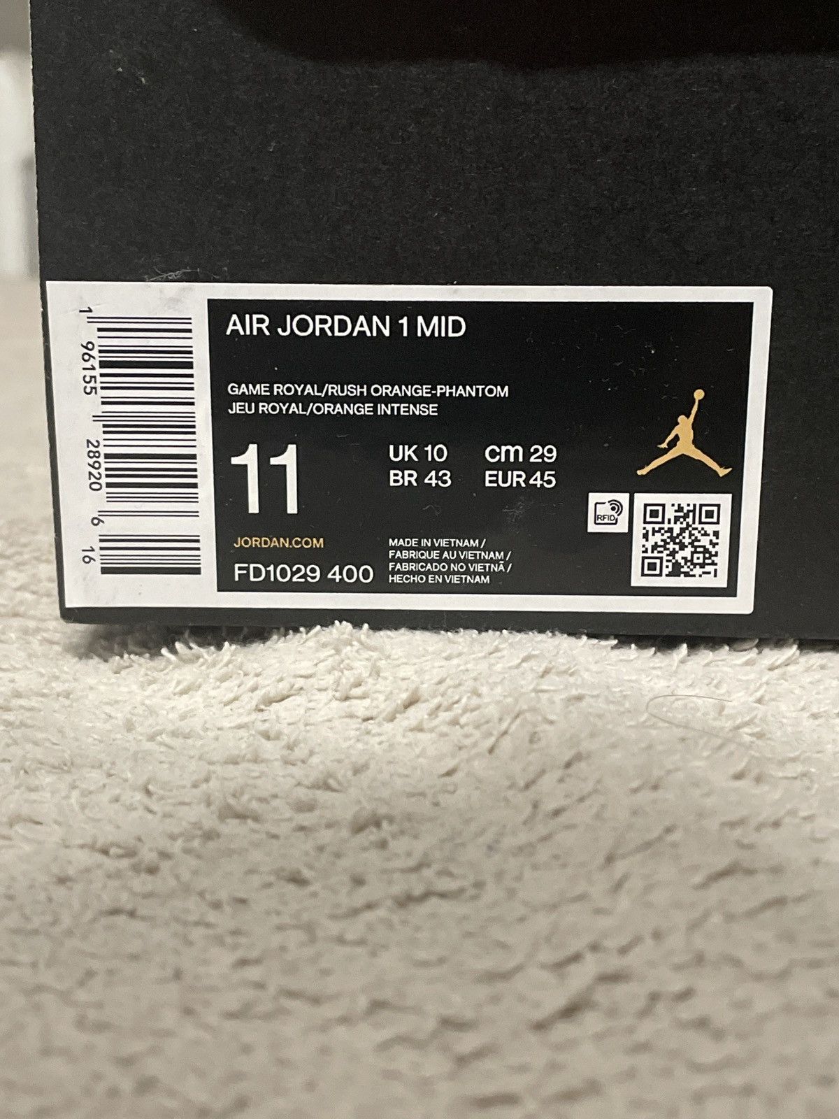 Jordan Brand Air Jordan 1 Mid "Knicks" Size US 12 / EU 45 - 7 Thumbnail