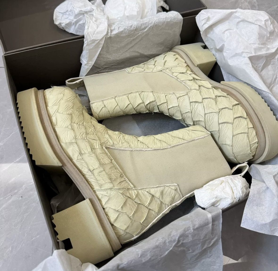 Rick Owens Rick Owens 22ss pirarucu bogus boots Size US 8 / EU 41 - 1 Thumbnail