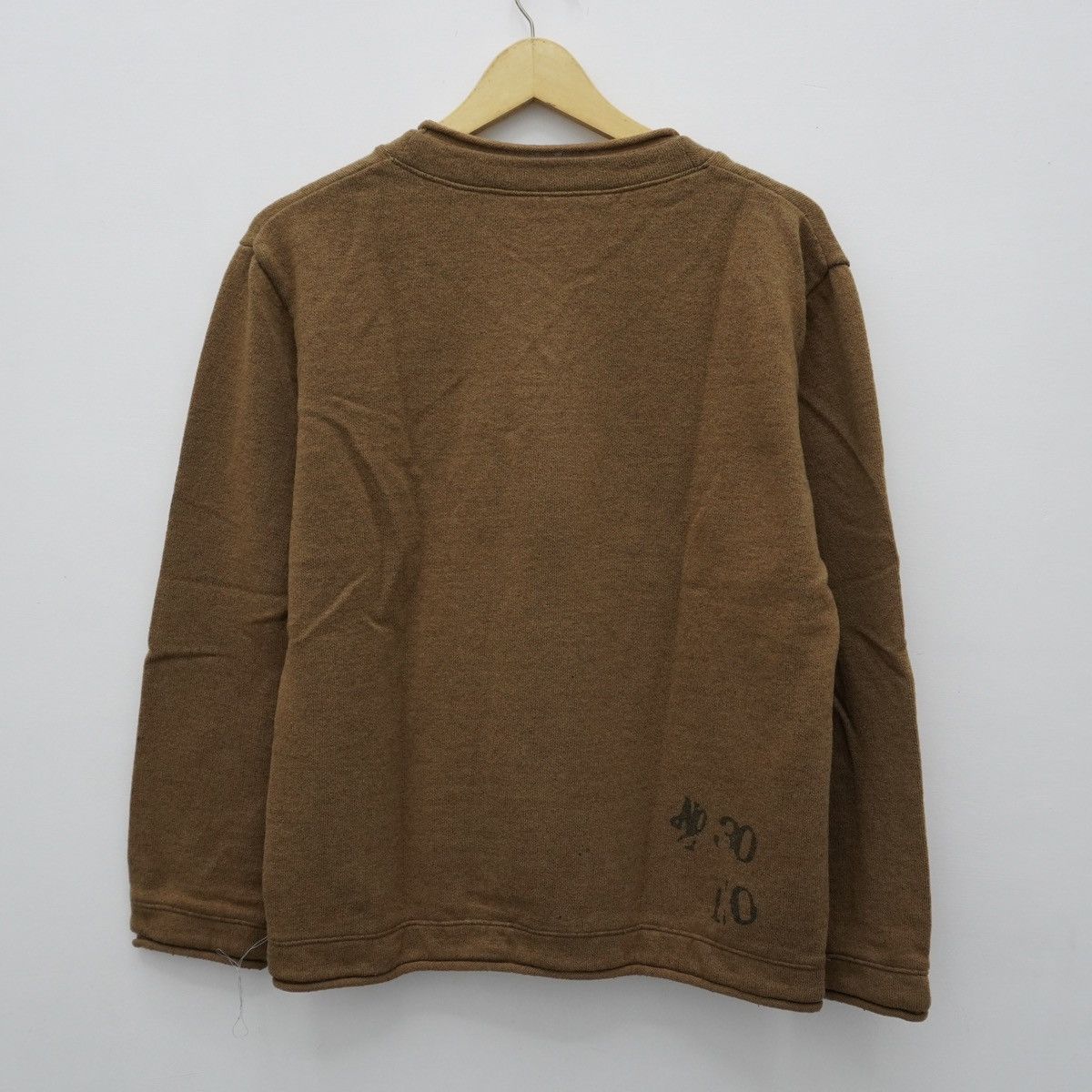 Japanese Brand Vtg Virus Denim Line Japan Brown Longsleeve Knit LGB style Size US M / EU 48-50 / 2 - 3 Thumbnail