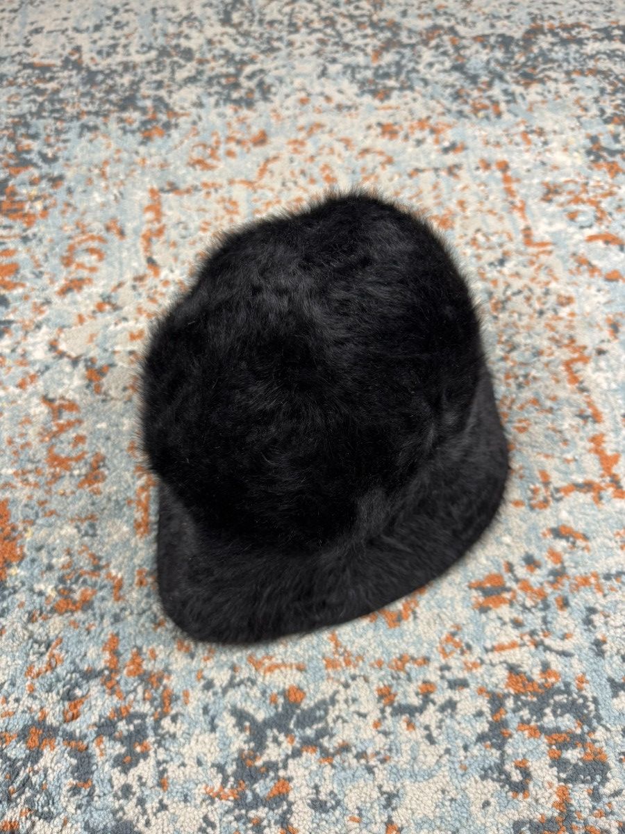 Kangol Vintage Y2K Kangol angora fuzzy hairy hat dark akademka Size ONE SIZE - 3 Thumbnail