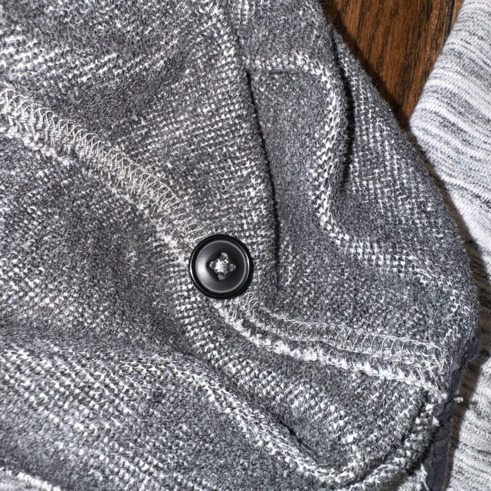 Relwen Relwen Sweater Men’s Gray Mock Neck Terry 1/4 Button French Loop Size Medium Size US L / EU 52-54 / 3 - 7 Thumbnail