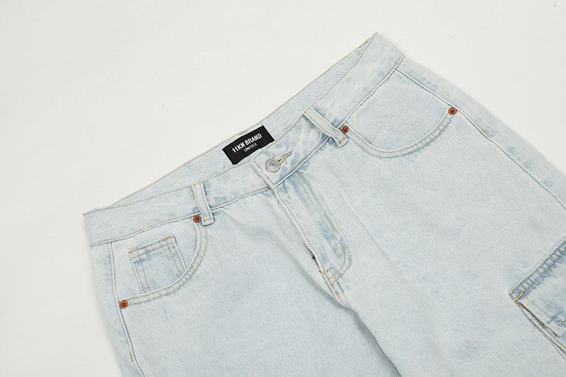 Jean American retro men's multi-pocket straight jeans Size US 32 / EU 48 - 3 Thumbnail
