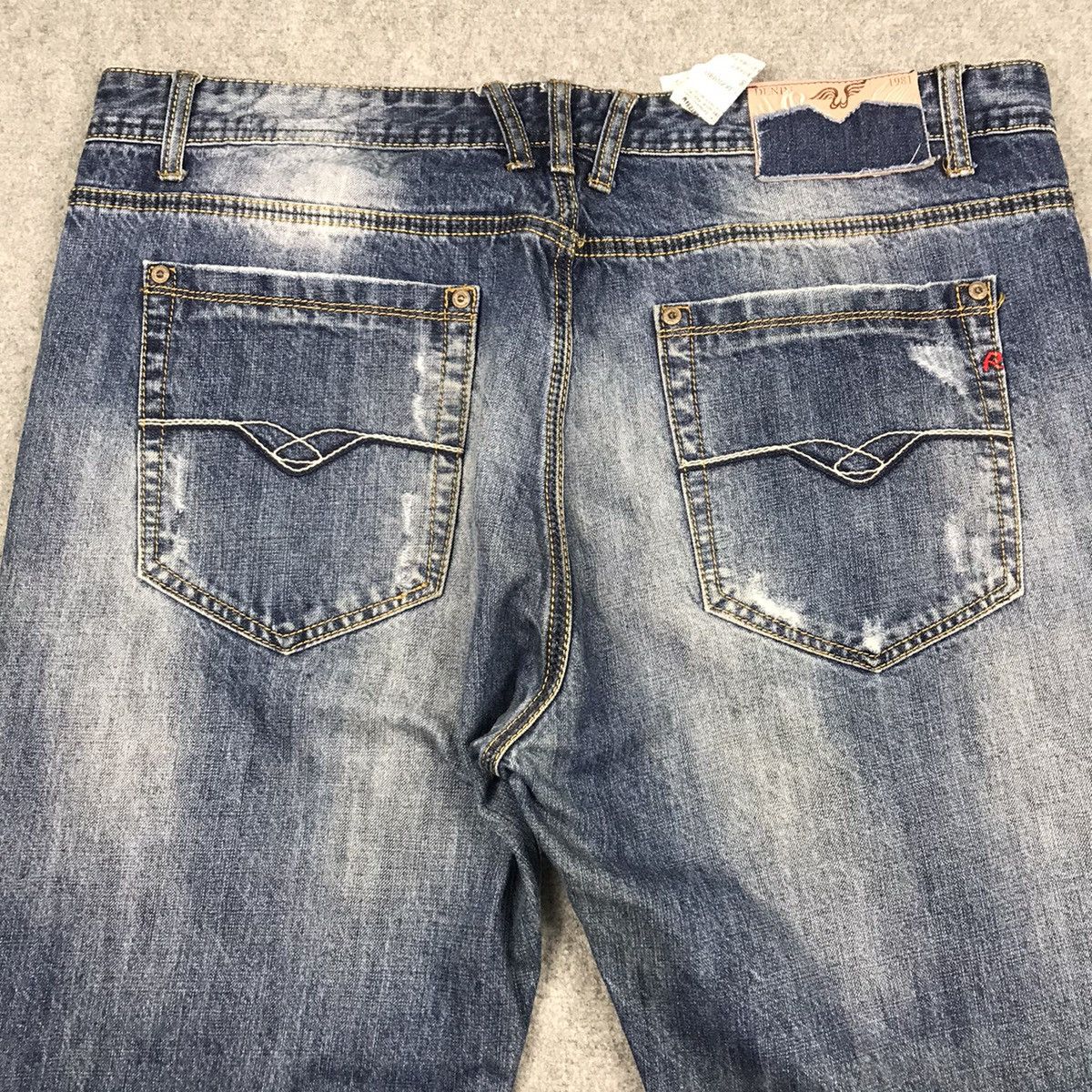 Japanese Brand × Replay RAPLAY DISTRESSED FADED DENIM PANTS Size US 36 / EU 52 - 12 Thumbnail