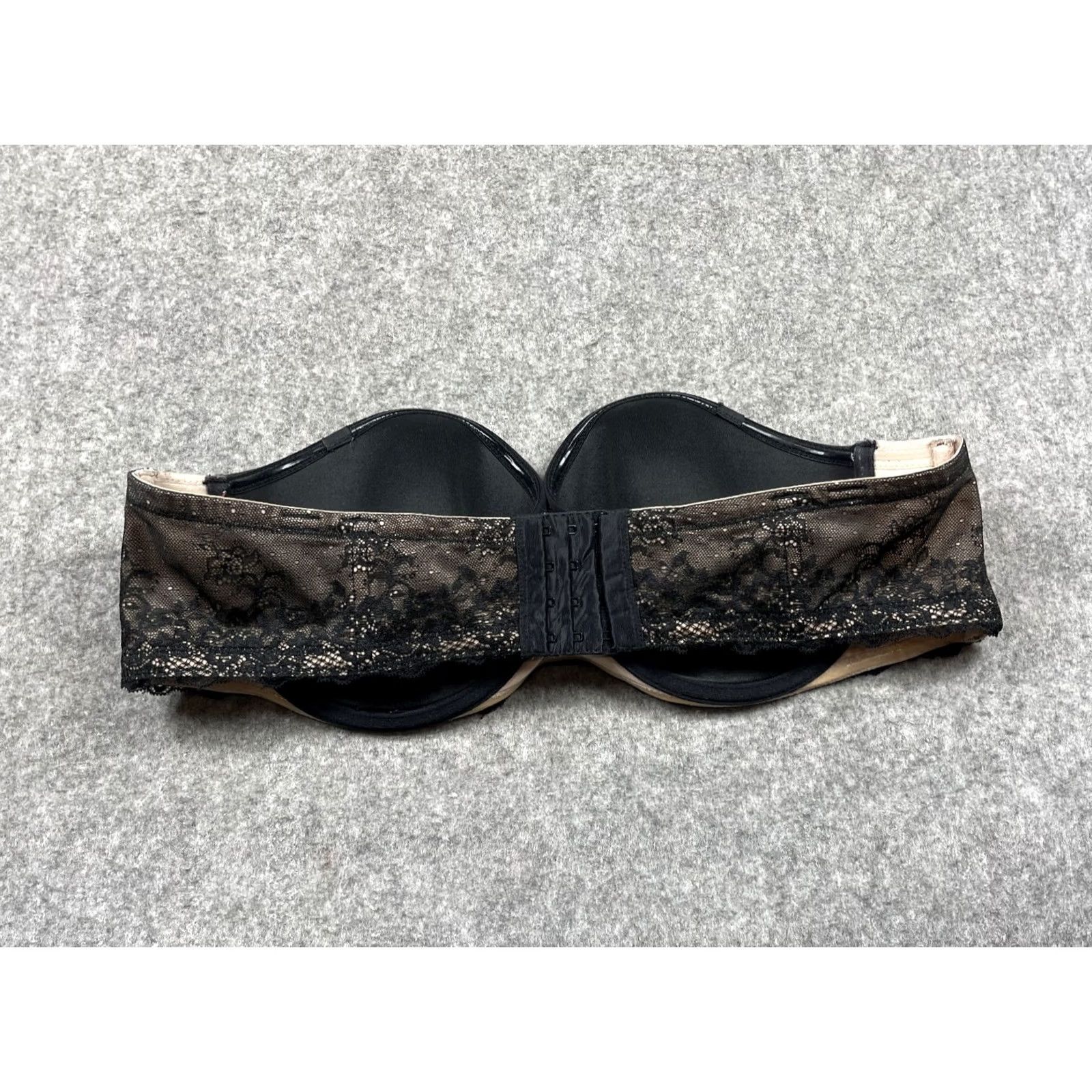 Torrid Torrid Bra 42C Black Tan Strapless Lace Underwire Women Size ONE SIZE - 3 Thumbnail