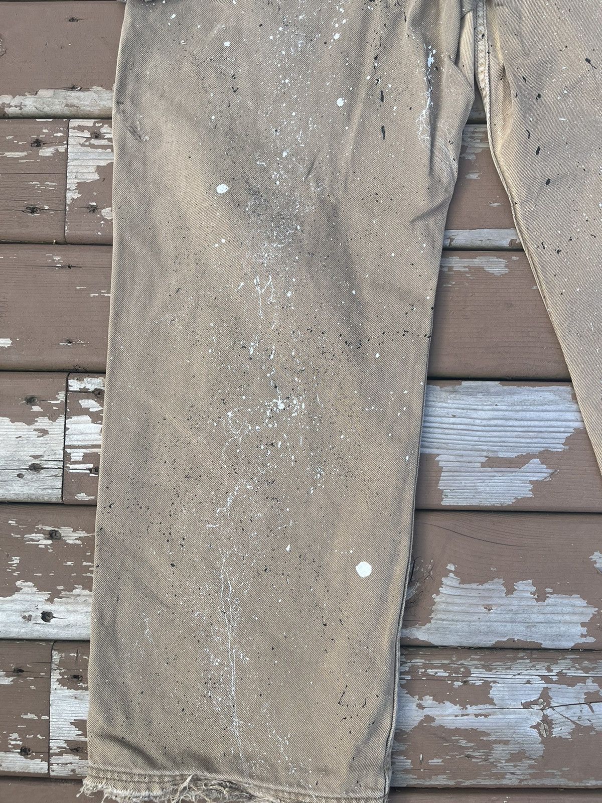 Vintage Vinage denim double knee custom Size US 32 / EU 48 - 9 Thumbnail