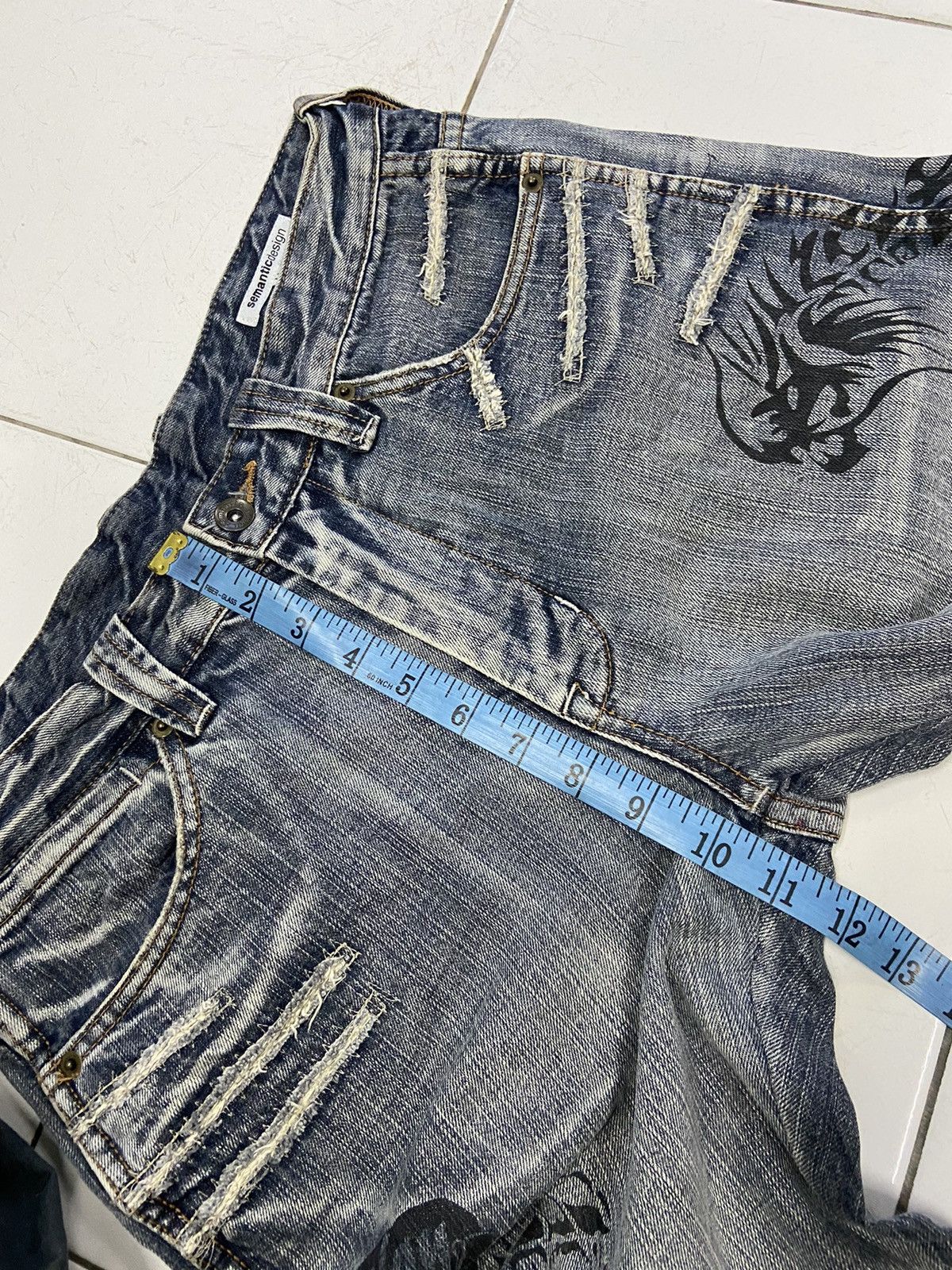 semanticdesign SEMANTICDESIGN JAPAN GUN DESIGN DENIM JEANS Size US 32 / EU 48 - 17 Thumbnail