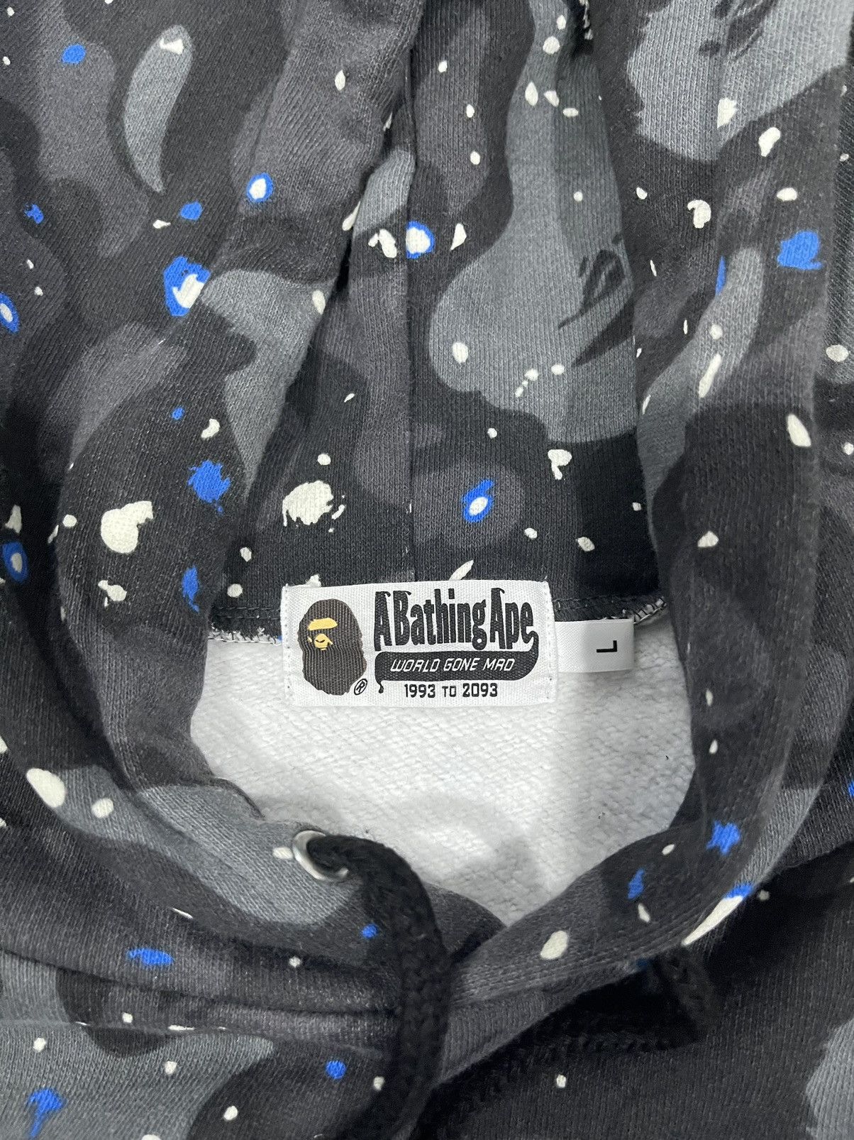 Bape Space Camo Wide Side Zip Pullover Hoodie Size US L / EU 52-54 / 3 - 11 Thumbnail