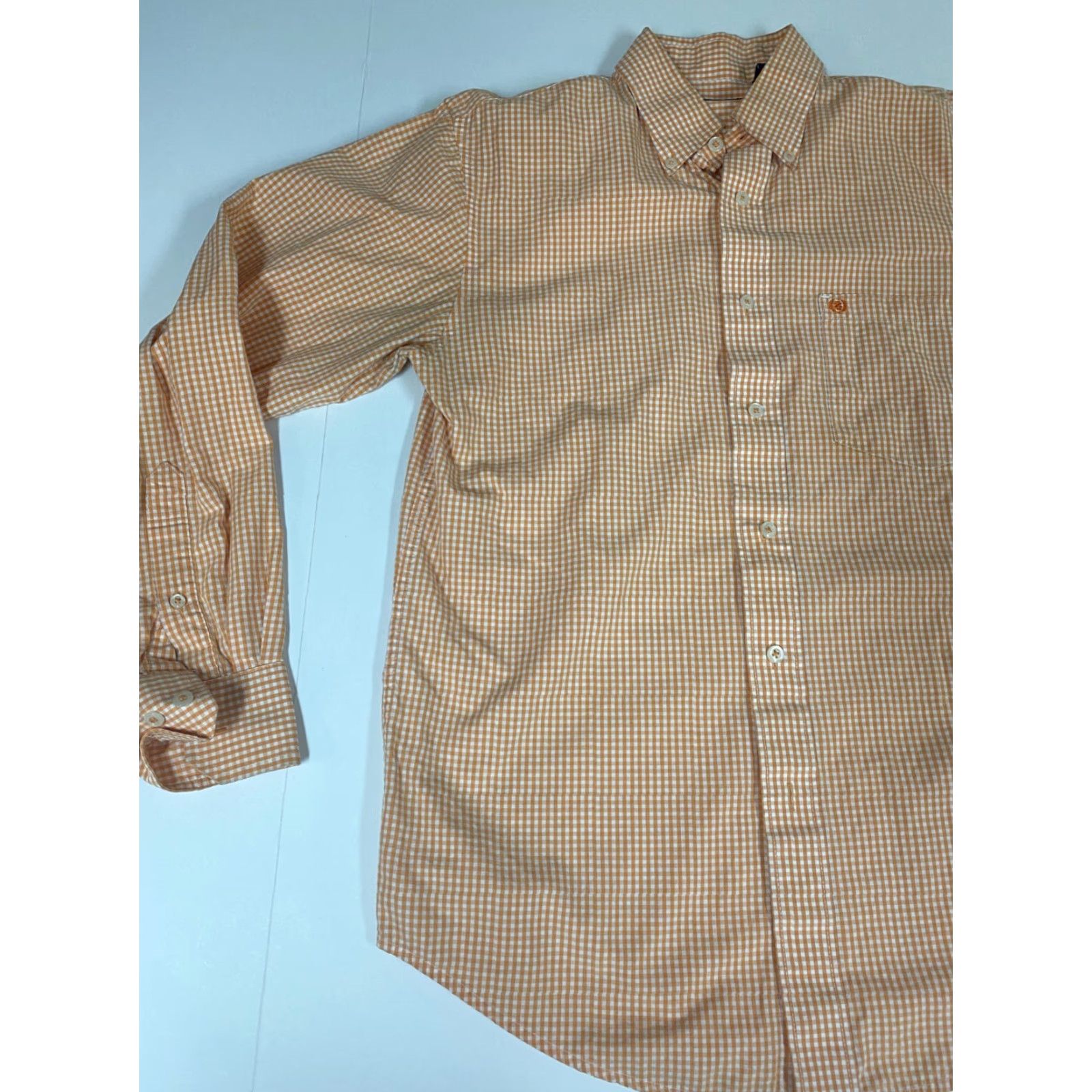 Izod Izod Mens Shirt Small plaid orange button up logo casual Size US S / EU 44-46 / 1 - 3 Thumbnail