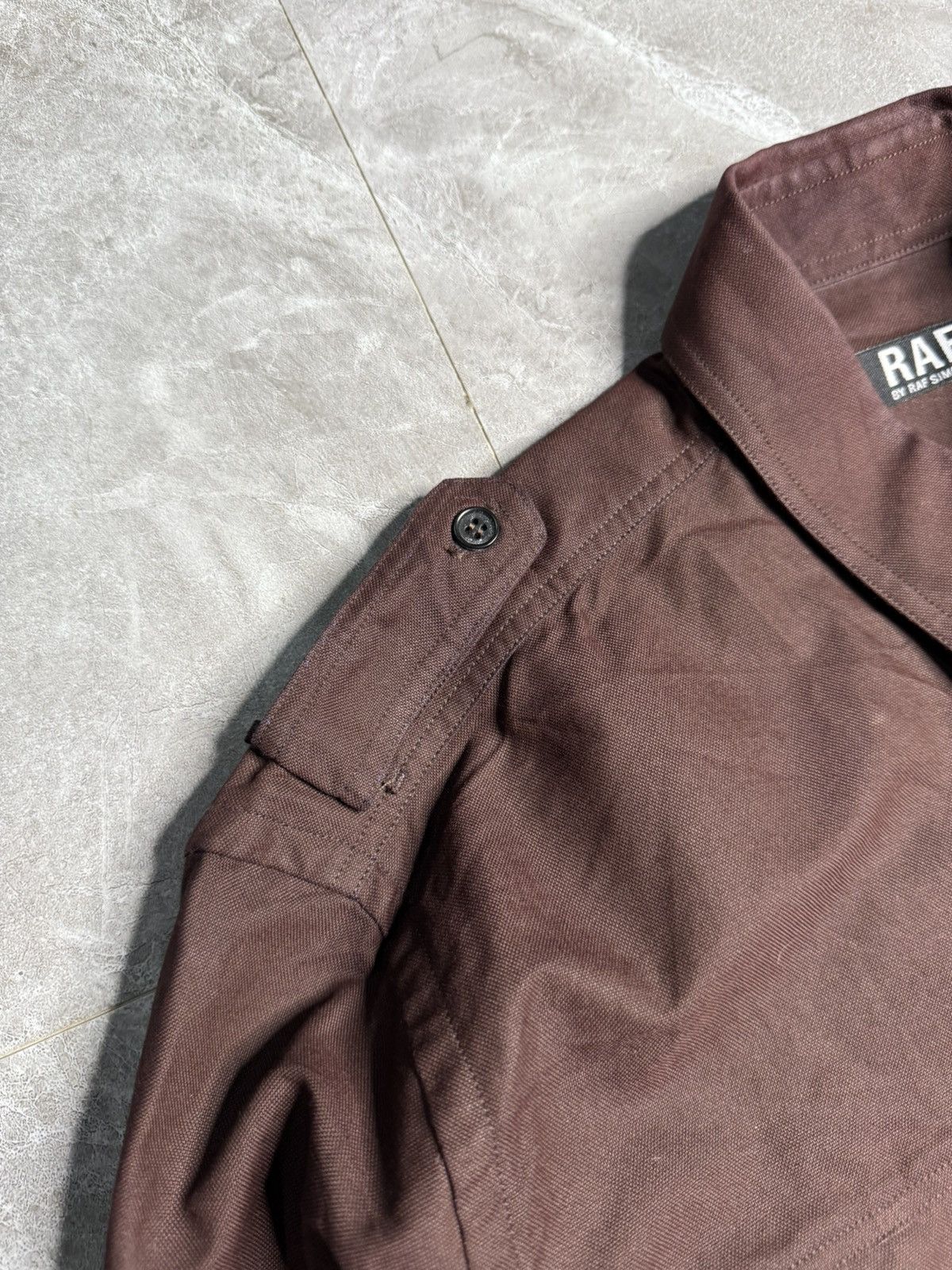 Raf by Raf Simons Raf by raf simons Garment Dyed Military Shirt Size US S / EU 44-46 / 1 - 3 Thumbnail
