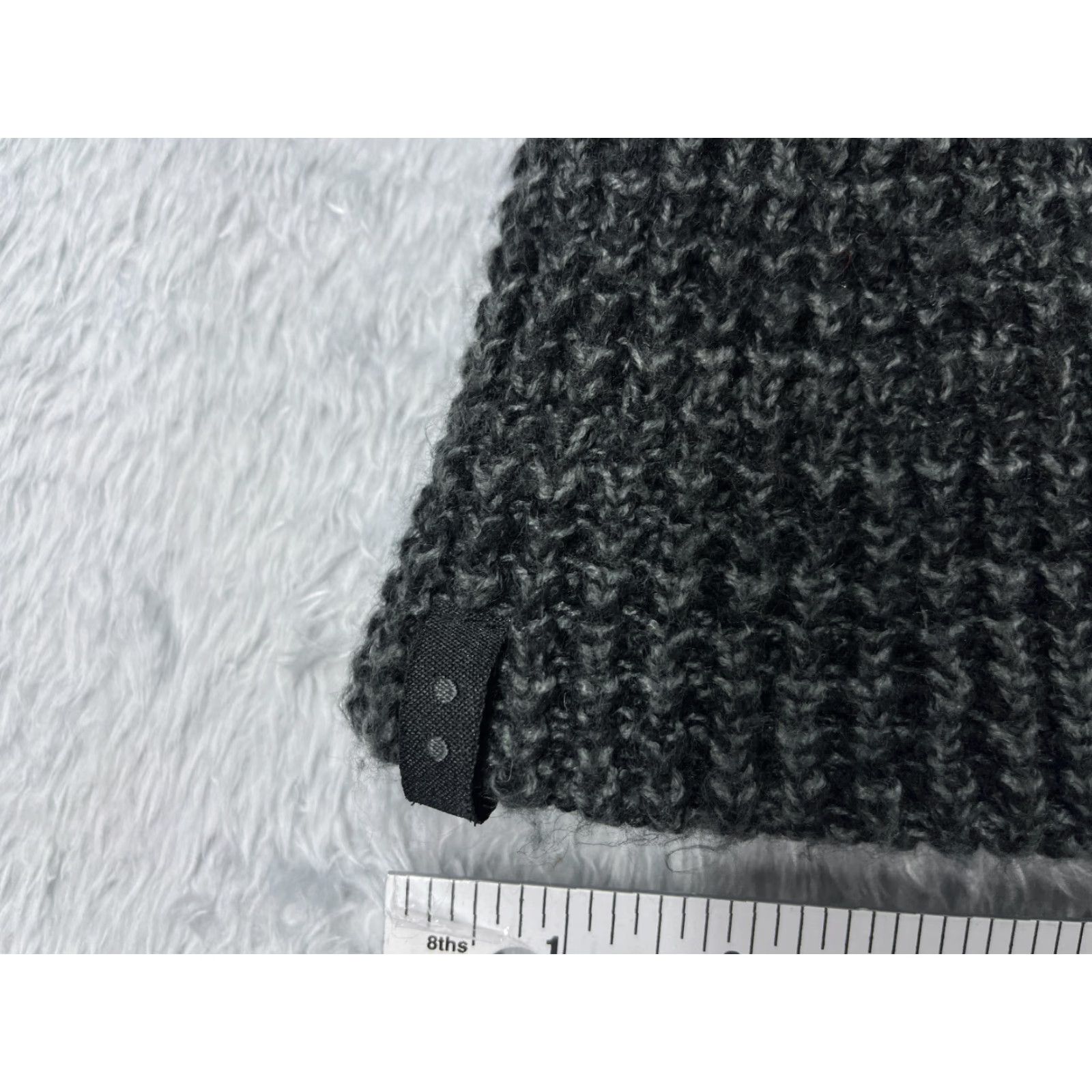 Cotton On Cotton On Beanie Adult One Size Dark Gray Knit 100% Acrylic Winter Ski - Beanie - One Size - Gray - Mens Size ONE SIZE - 4 Thumbnail
