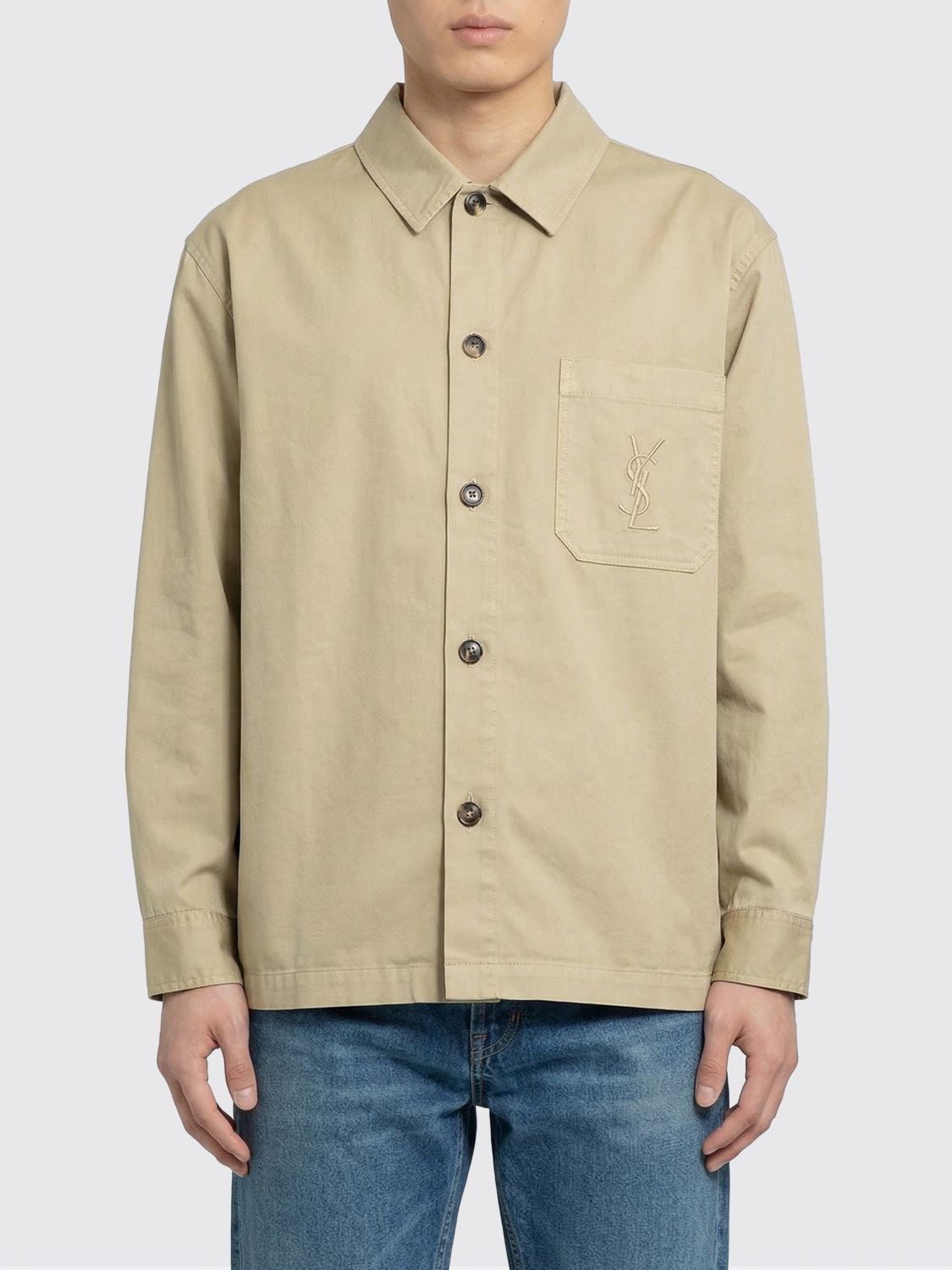 Saint Laurent Paris Saint Laurent Jacket Men Beige Size US XL / EU 56 / 4 - 1 Thumbnail