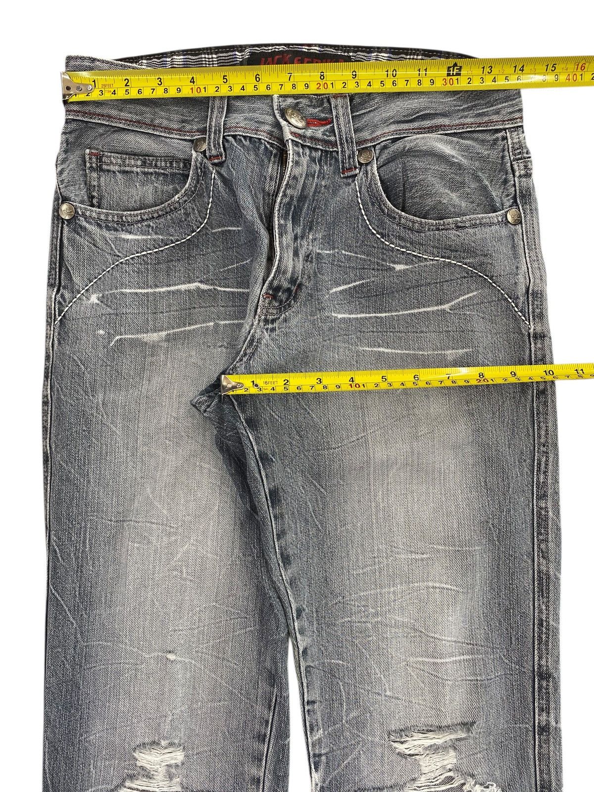 Other Jack Serika Brand Thunder Wash Style Distressed Jeans Size US 28 / EU 44 - 5 Thumbnail