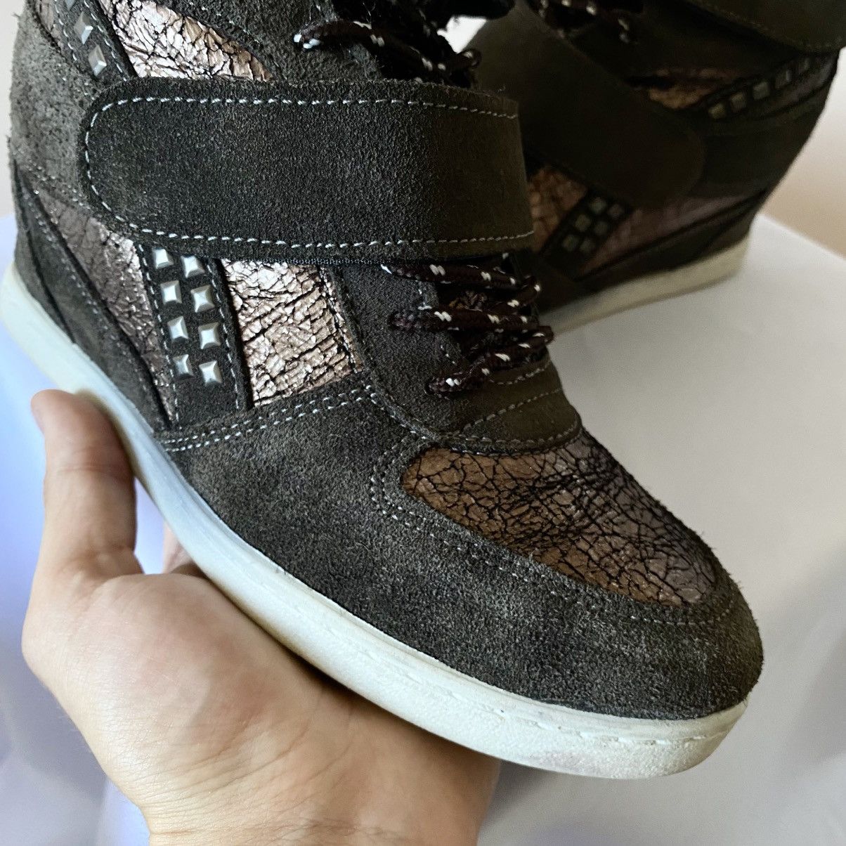 Isabel Marant Studded Vibe Isabel Marant Bekett Wedge Faded Sneakers Shoes Size US 7 / IT 37 - 5 Thumbnail