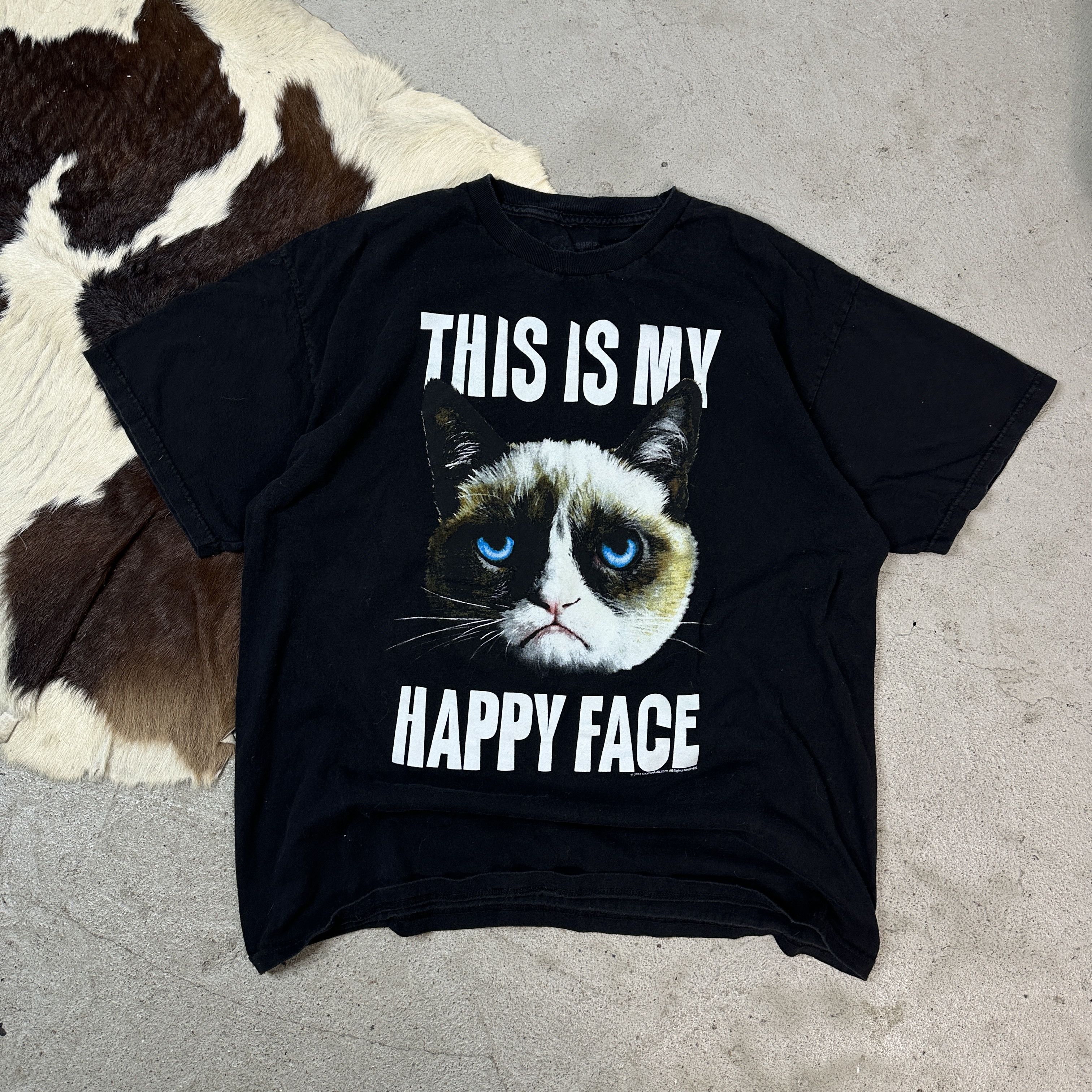 Vintage This is my Happy Face T-shirt Size US XL / EU 56 / 4 - 2 Thumbnail