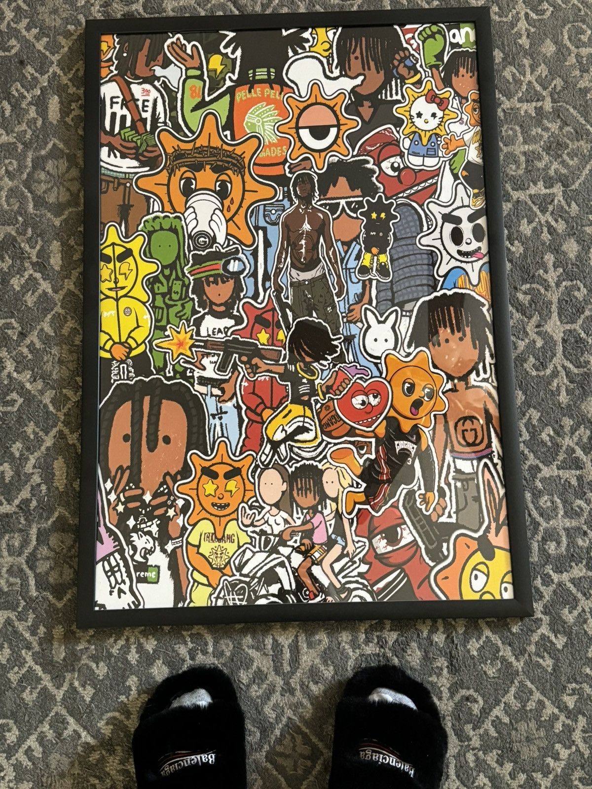 image of Kodone X Chief Keef Poster in Black, Men's