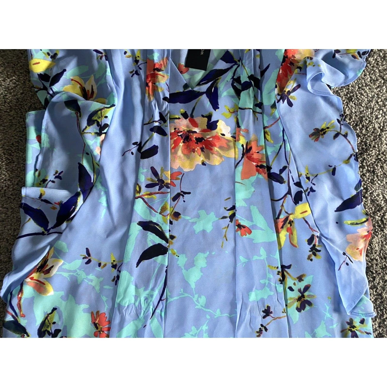 Worthington **Worthington Women’s Swiss Blue Floral Blouse Medium** User: Worthington Women’s Swiss Blue Floral Blouse Medium Size M / US 6-8 / IT 42-44 - 4 Thumbnail