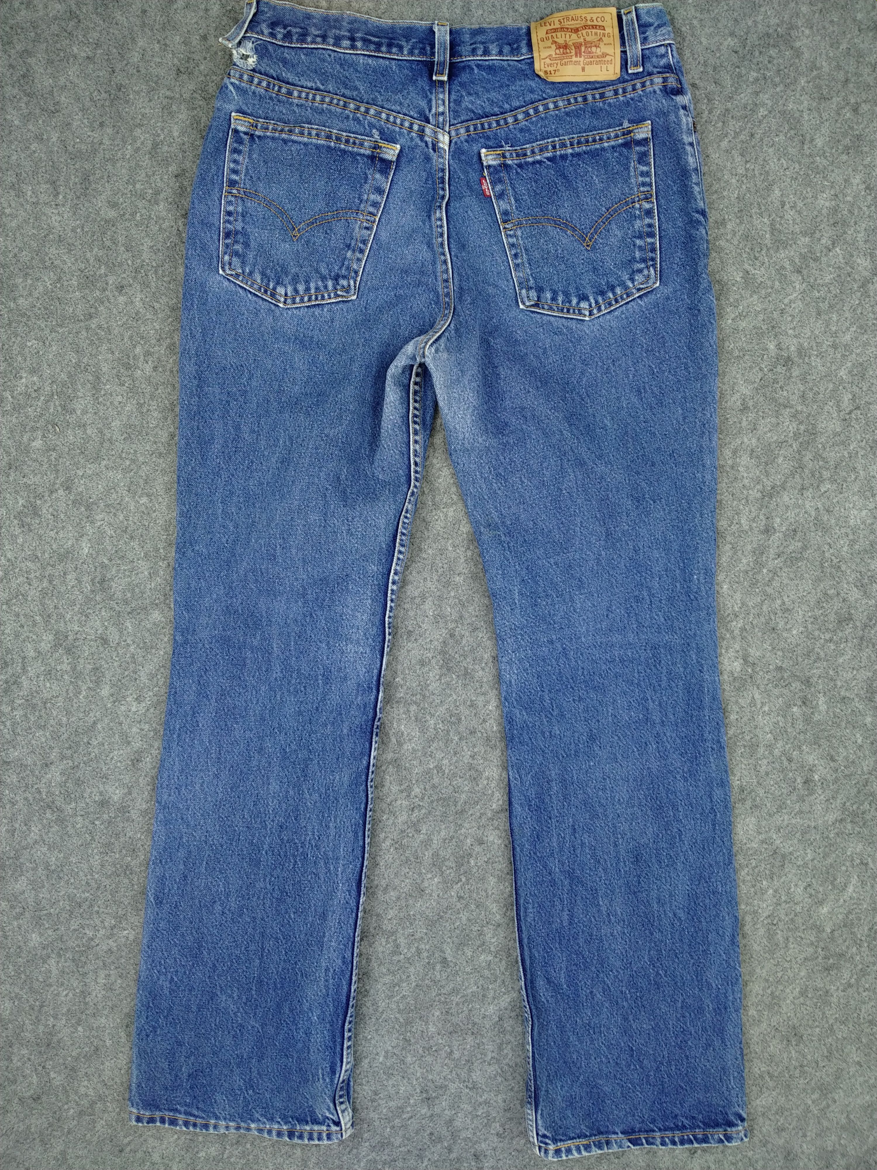Japanese Brand Blue Vintage Levi's 517 Boot Cut Flare Denim 32x33 -JN326 Size US 32 / EU 48 - 2 Thumbnail