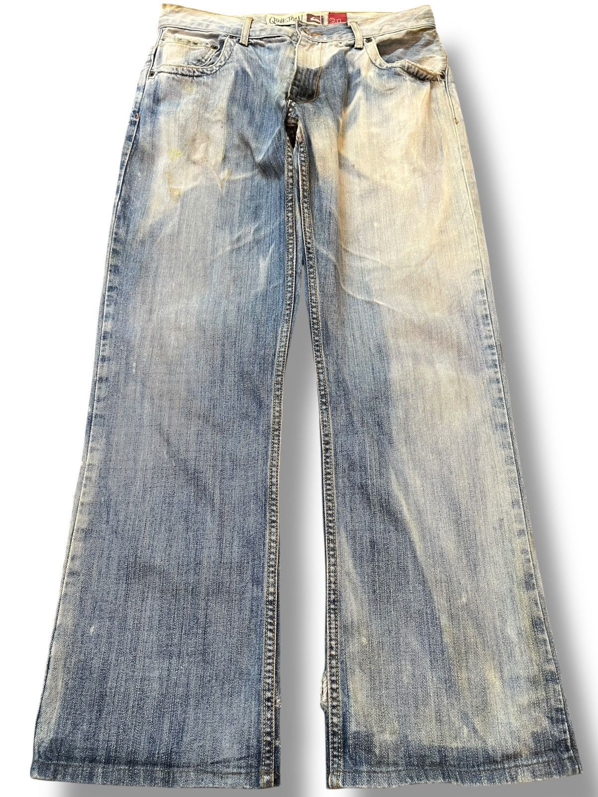 Quiksilver Vintage Quik Jean By Quiksilver Acid Wash Loose Denim Size US 31 - 1 Thumbnail