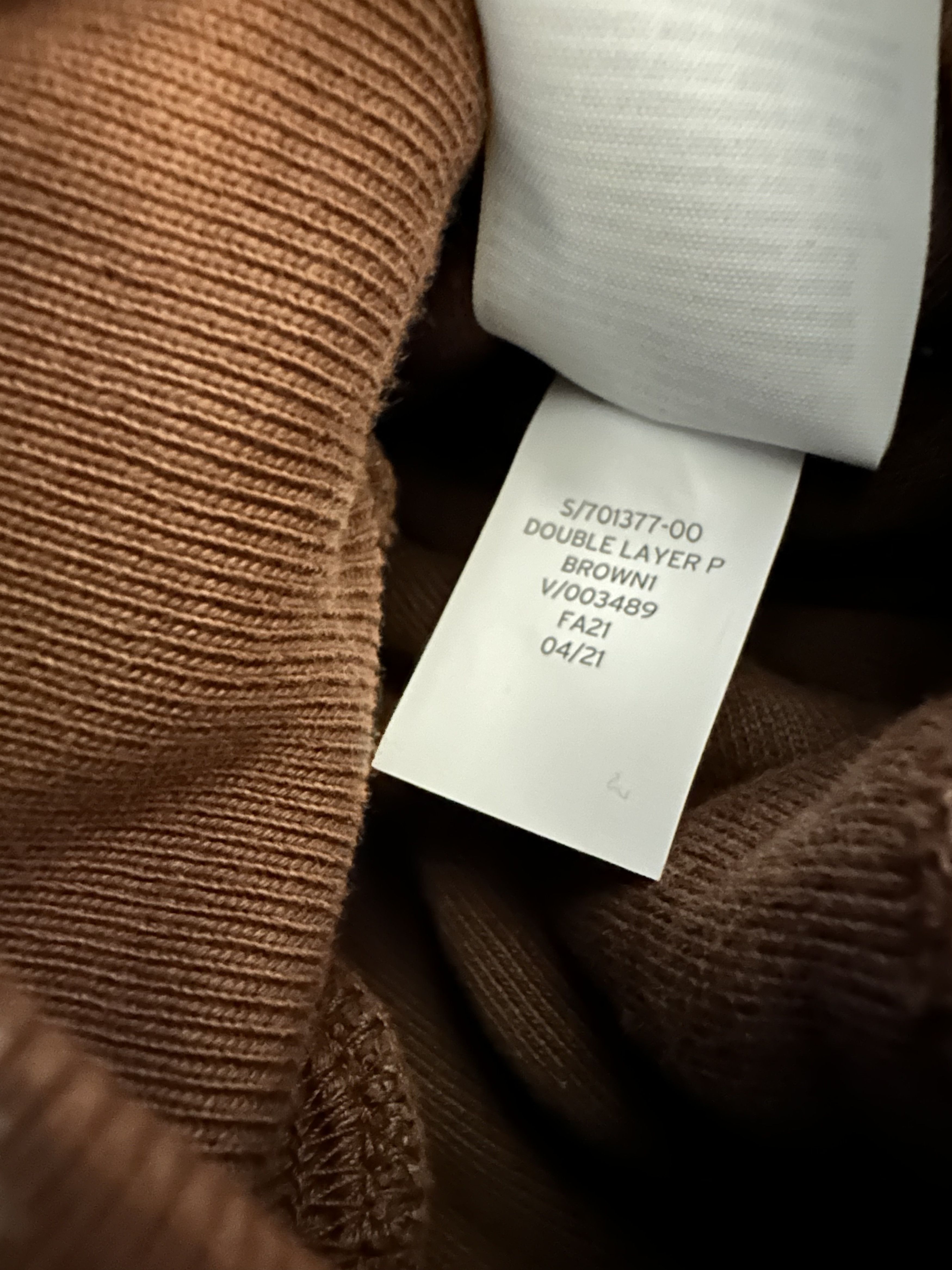 Gap × Kanye West × Yeezy YEEZY GAP DOUBLE LAYER PERFECT HOODIE BROWN (DRK BROWN) Size US S / EU 44-46 / 1 - 7 Thumbnail