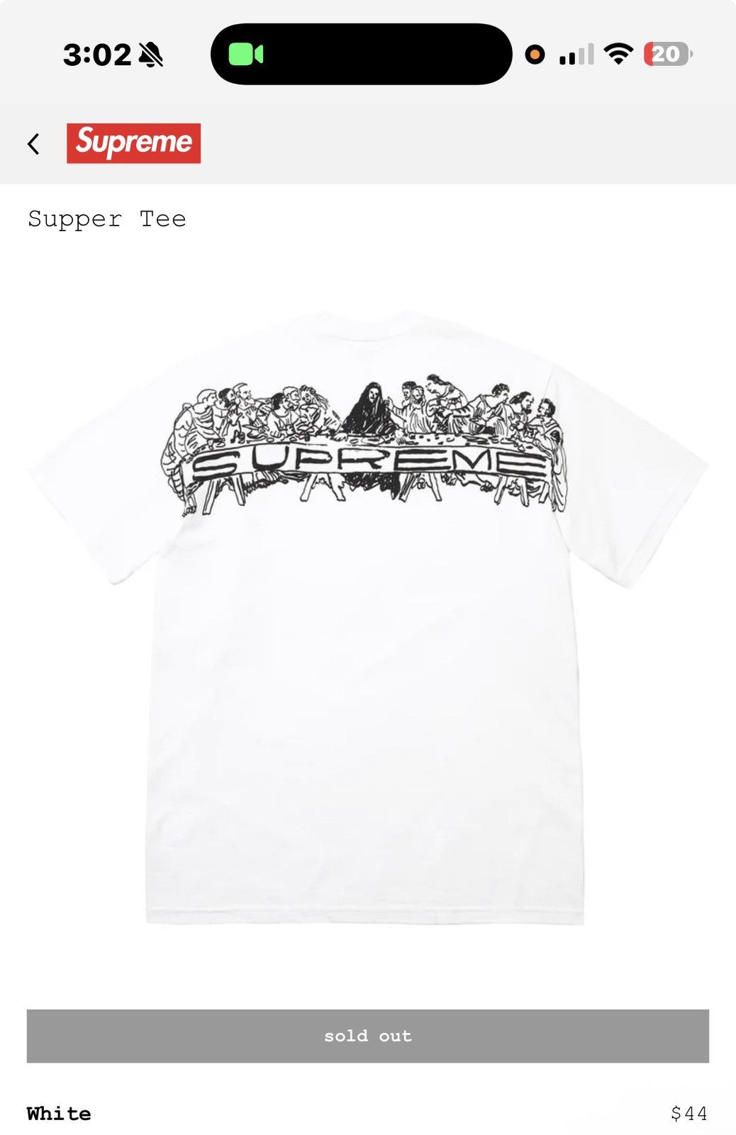 Supreme Supreme x Keo TC5 2006 Mickey Mouse Jail Hands T-Shirt