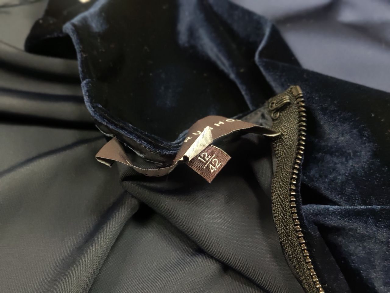 Other Talbot Runhof Design blue velvet with bow Women's Top Size XL / US 12-14 / IT 48-50 - 14 Thumbnail