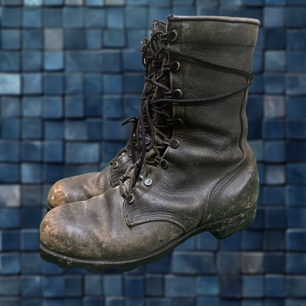 Vintage RO Search Military Combat Jungle Boots Mens 6.5‎ W Black Leather Lace Up Vtg ro search sz - Gem main image 4