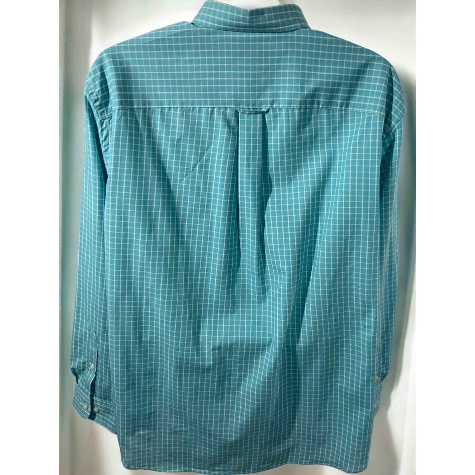 Saddlebred Saddlebred Classic Fit Turquoise Checkered Shirt NEW XL Size US XL / EU 56 / 4 - 3 Thumbnail