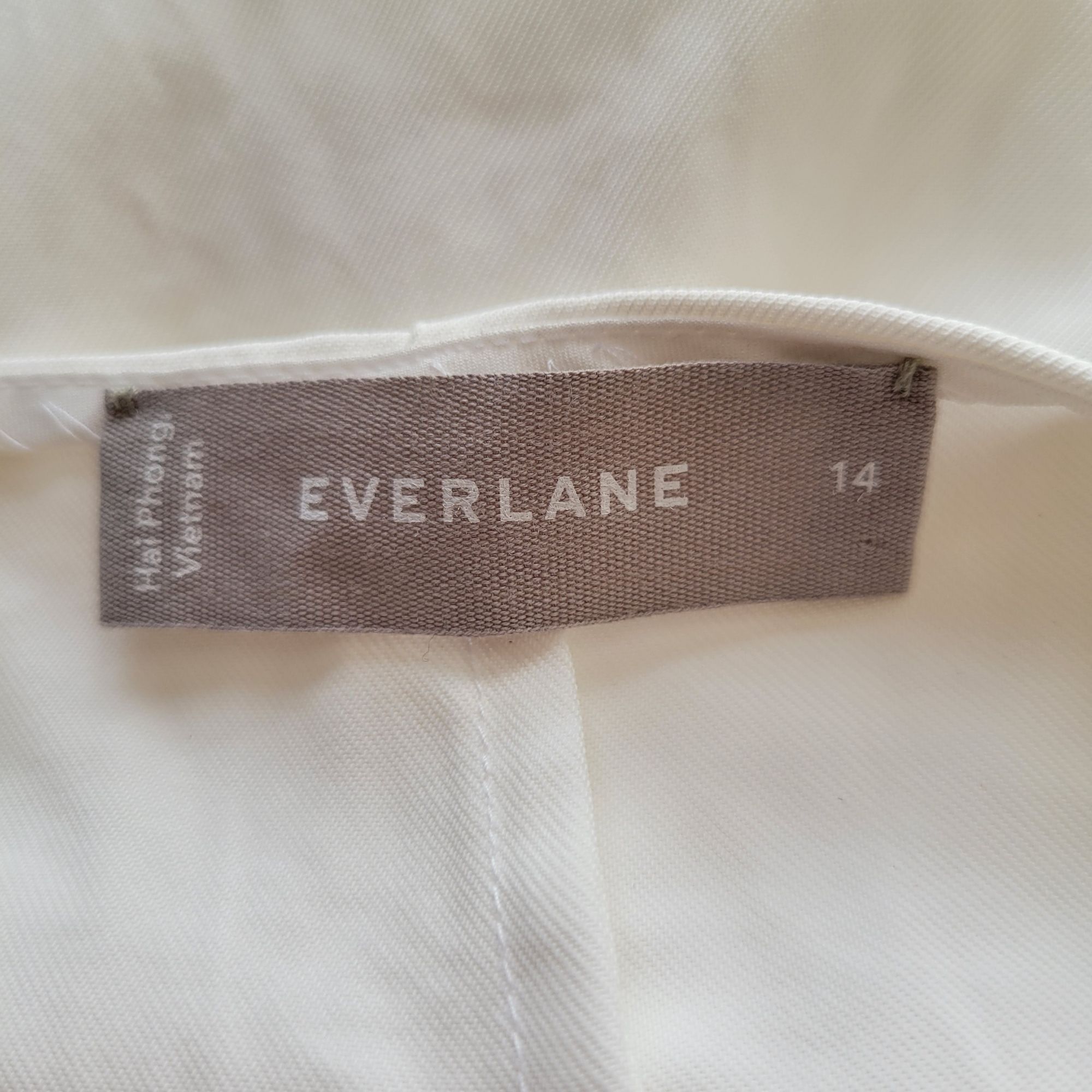 Everlane Everlane 14 White Midi Japanese GoWeave Cross Back Slip Dres Size XL / US 12-14 / IT 48-50 - 2 Thumbnail