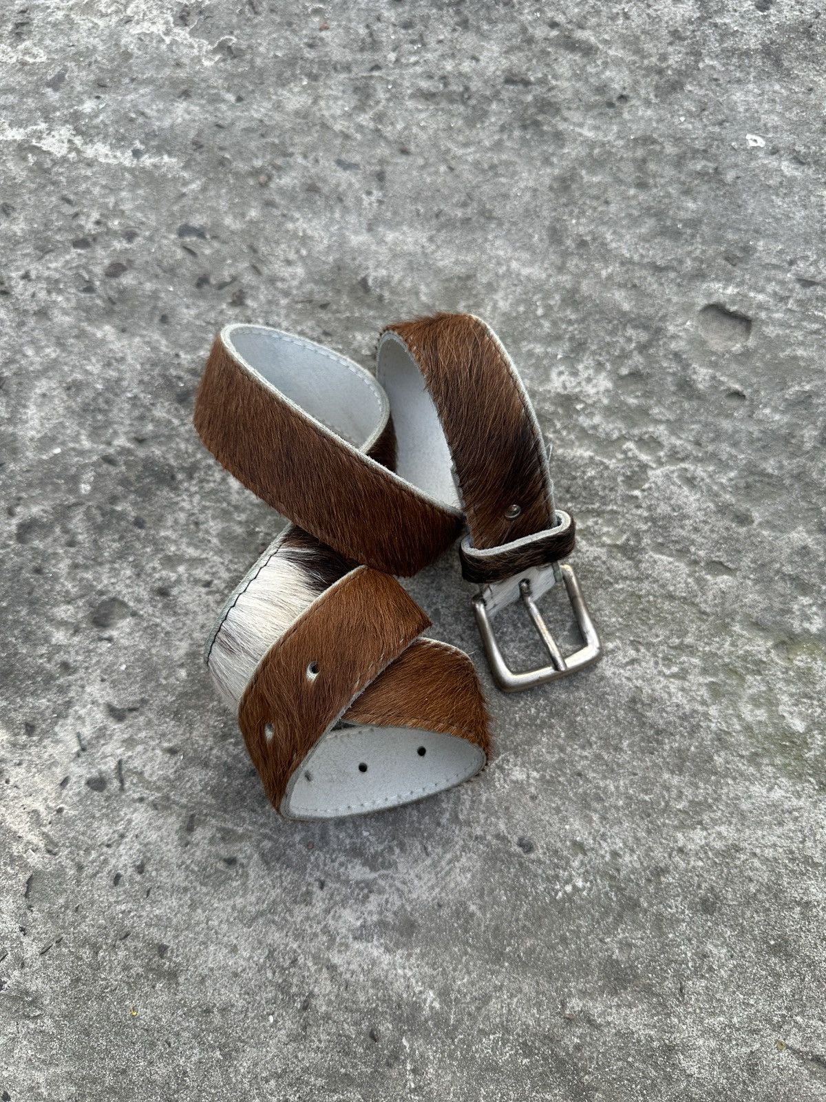 Cowboy Equipment Y2K Vintage Fur Cowboy Leather Belts Streetwear Avant Garden Size ONE SIZE - 1 Thumbnail