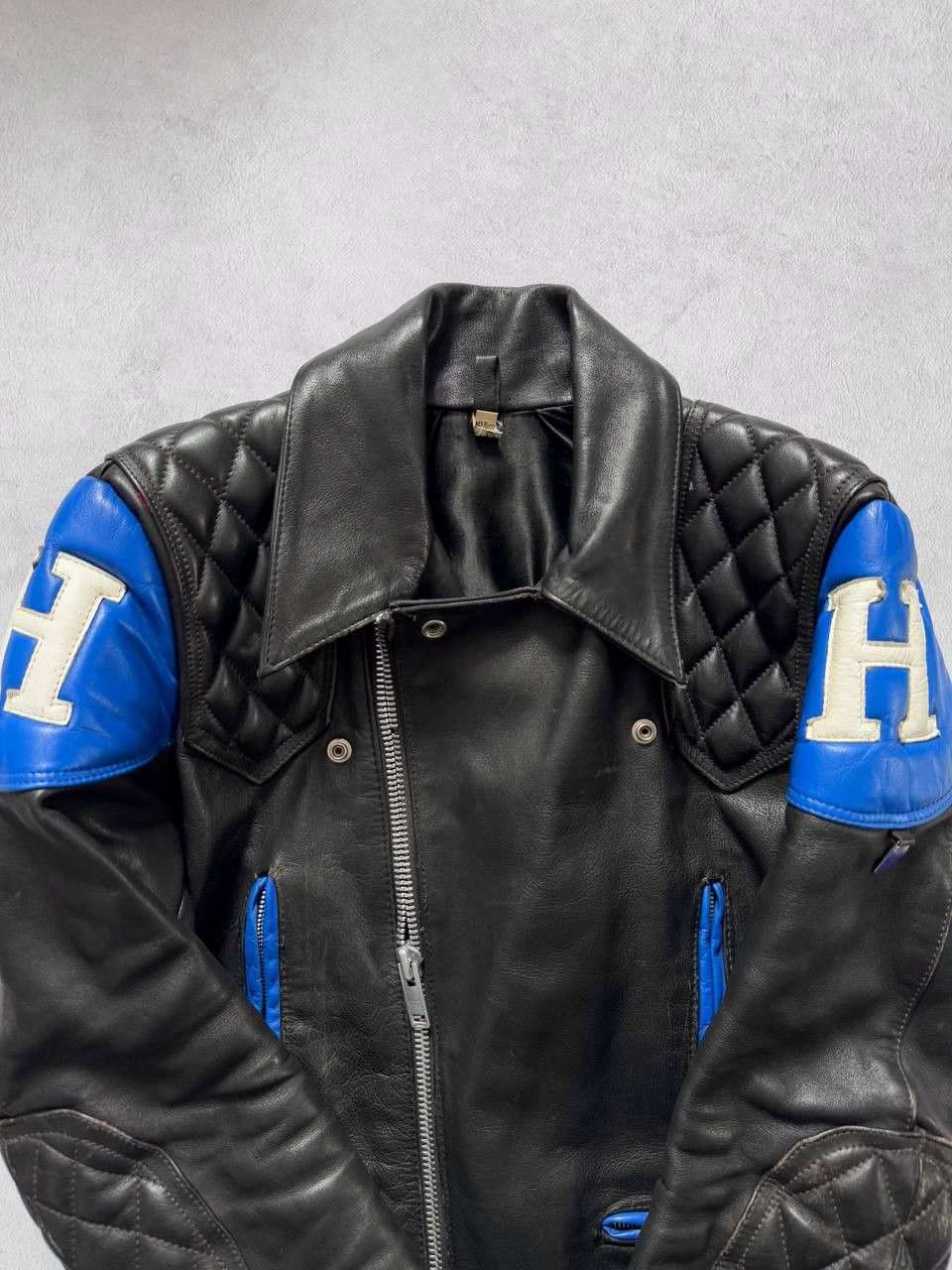 Honda Vintage TT Leathers Heavyweight Leather Jacket Honda 70s 80s Size US M / EU 48-50 / 2 - 5 Thumbnail