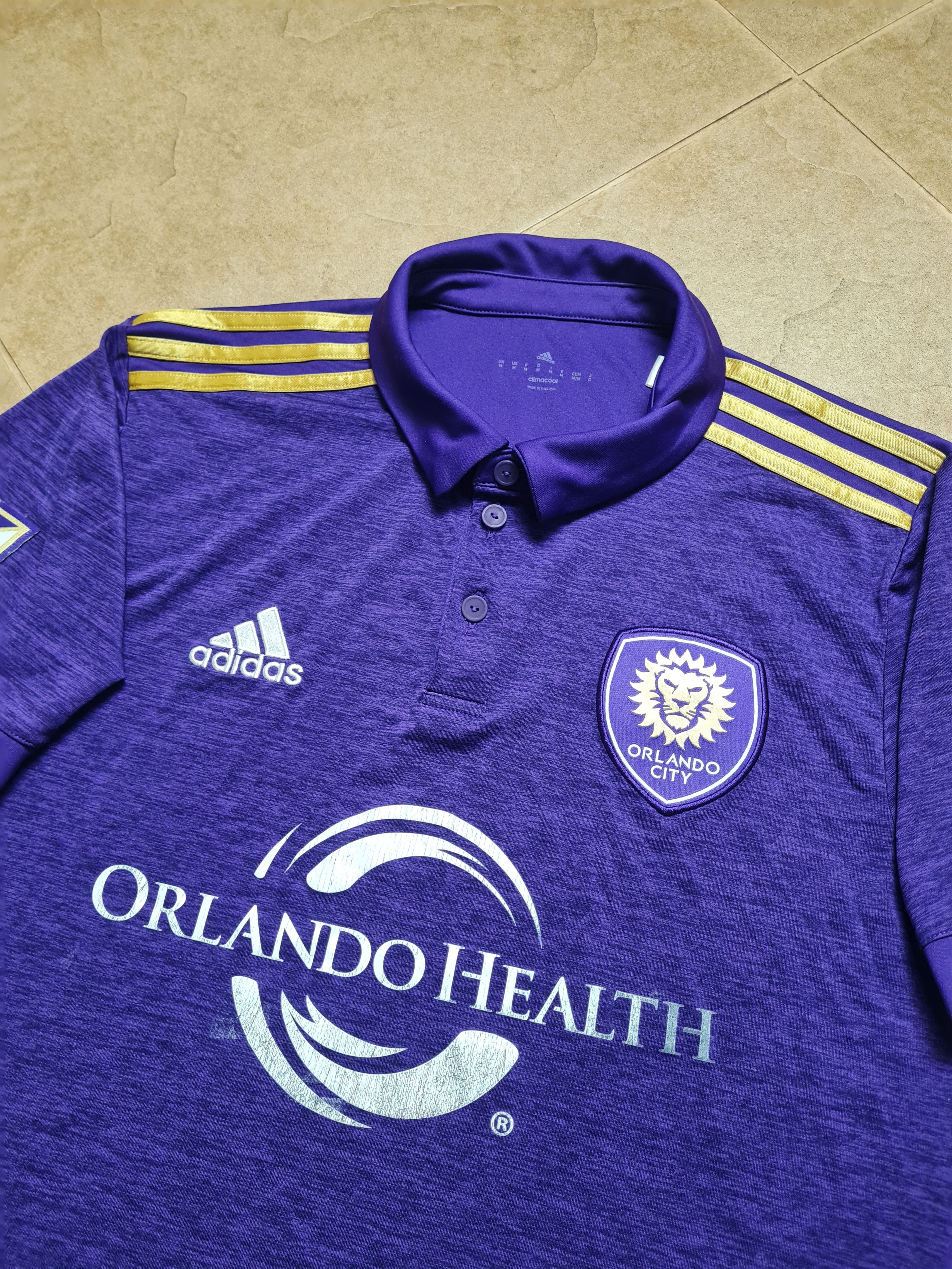 Adidas Adidas Orlando City SC MLS 2018 Jersey Soccer Purple Collar Size US M / EU 48-50 / 2 - 13 Thumbnail