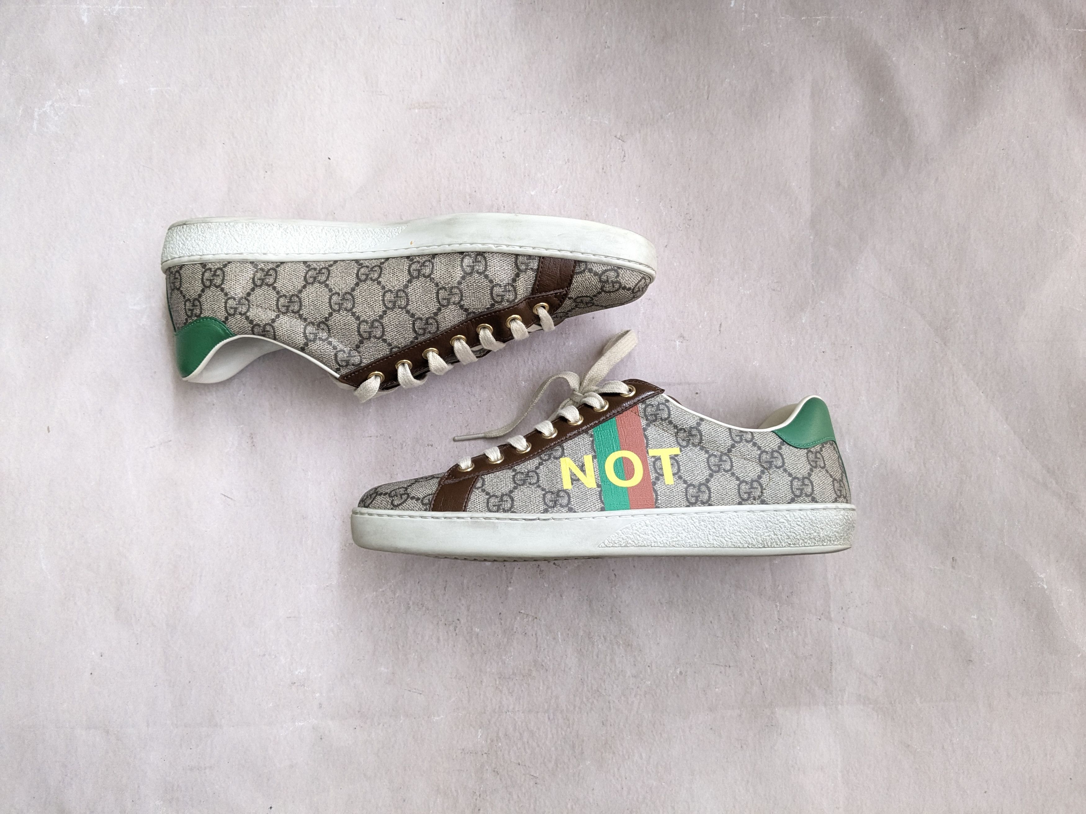 Gucci Gucci Ace Sneakers White 8.5 White Low Tops 636358 Size US 8.5 / EU 41-42 - 1 Thumbnail