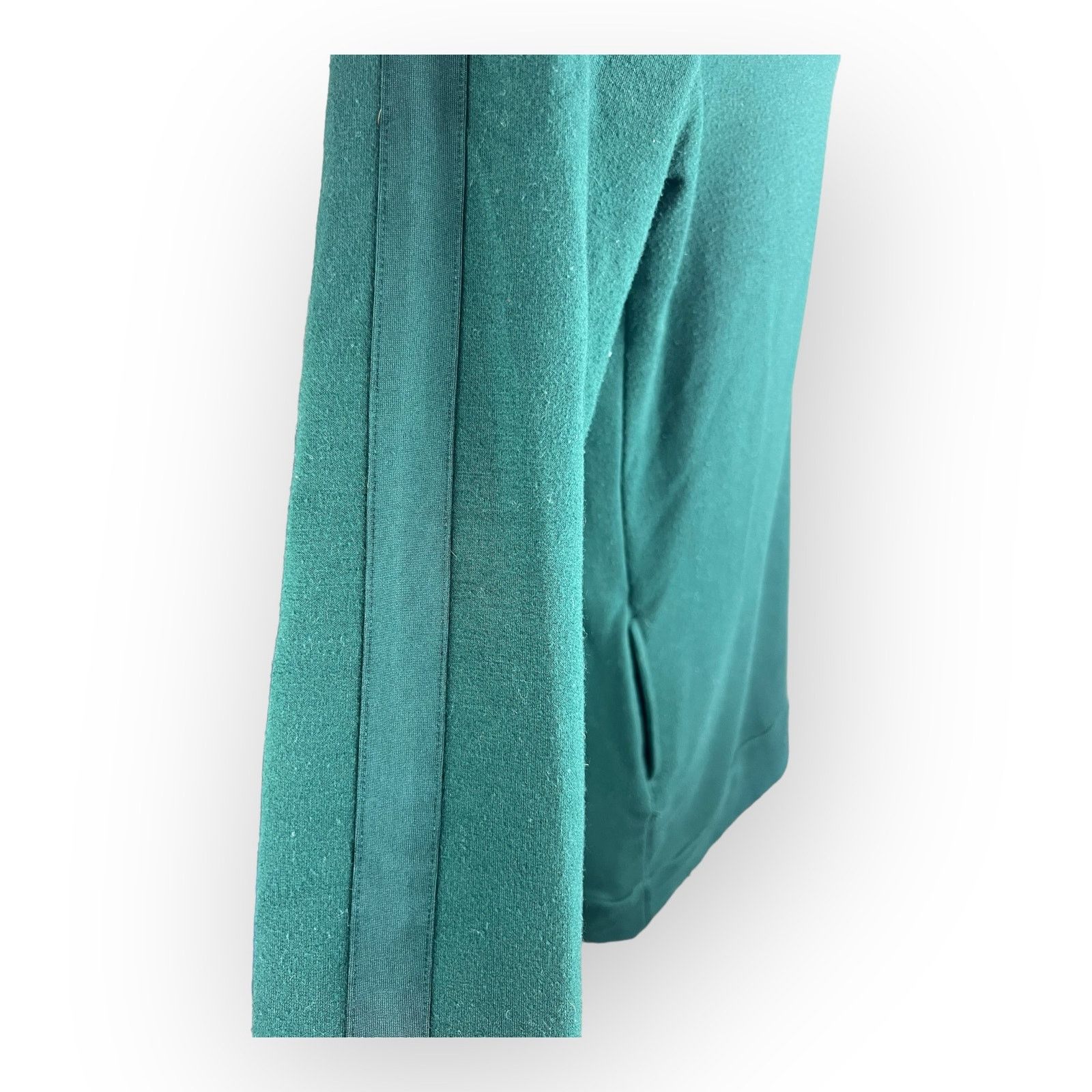 Macys Ideology Forest Green Tunic Sweatshirt - Satin Accents Size M / US 6-8 / IT 42-44 - 3 Thumbnail