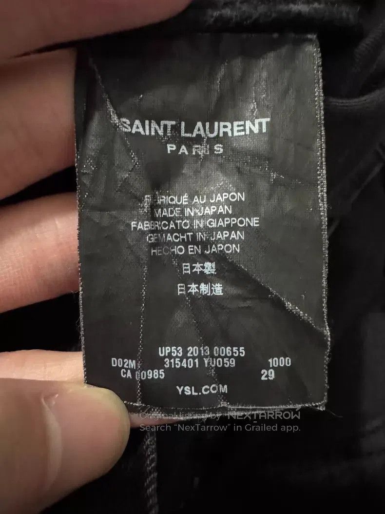 Saint Laurent Paris Saint Laurent Paris Black Demon Claw Basic Straight Denim Size US 29 - 8 Thumbnail