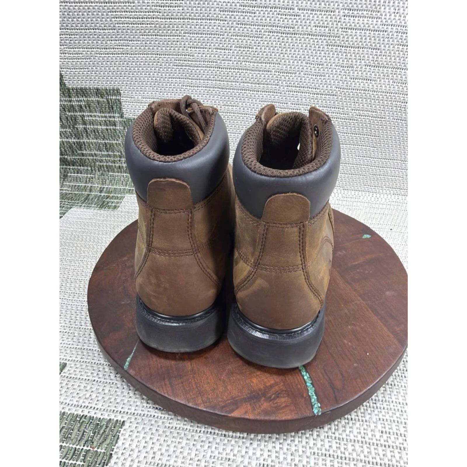 Vintage Wolverine Mens Work Boot Extra Wide 11 Brown Leather McKay Steel Toe Ankle Shoe Size US 11 / EU 44 - 5 Thumbnail