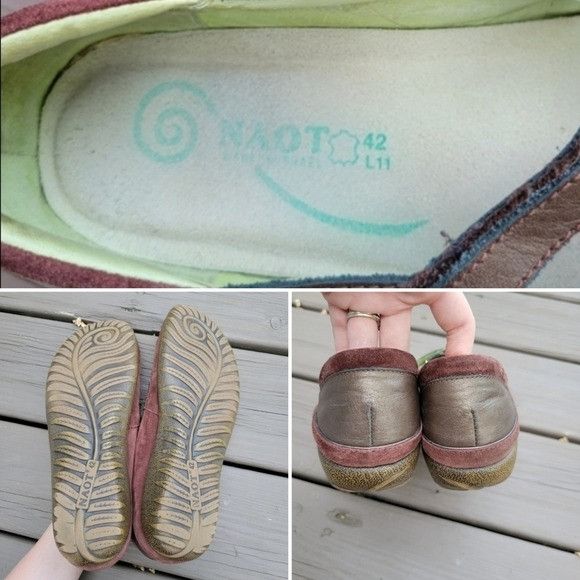 Designer Naot Matai Radiant Copper Leather Suede Swirl Mary Jane Comf Size US 11 / IT 41 - 7 Thumbnail