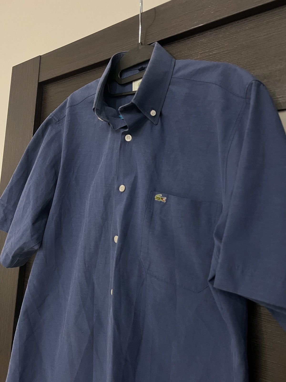 Lacoste vintage lacoste short sleeve button down shirt with logo Size US M / EU 48-50 / 2 - 2 Thumbnail