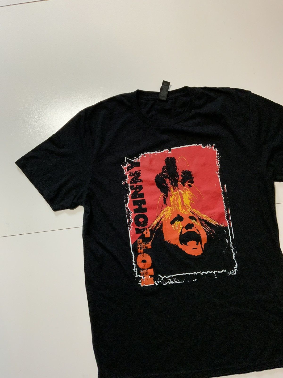 Other Hot Johnny Volcano Eruption Rock Band Black Graphic T-Shirt Size US M / EU 48-50 / 2 - 3 Thumbnail